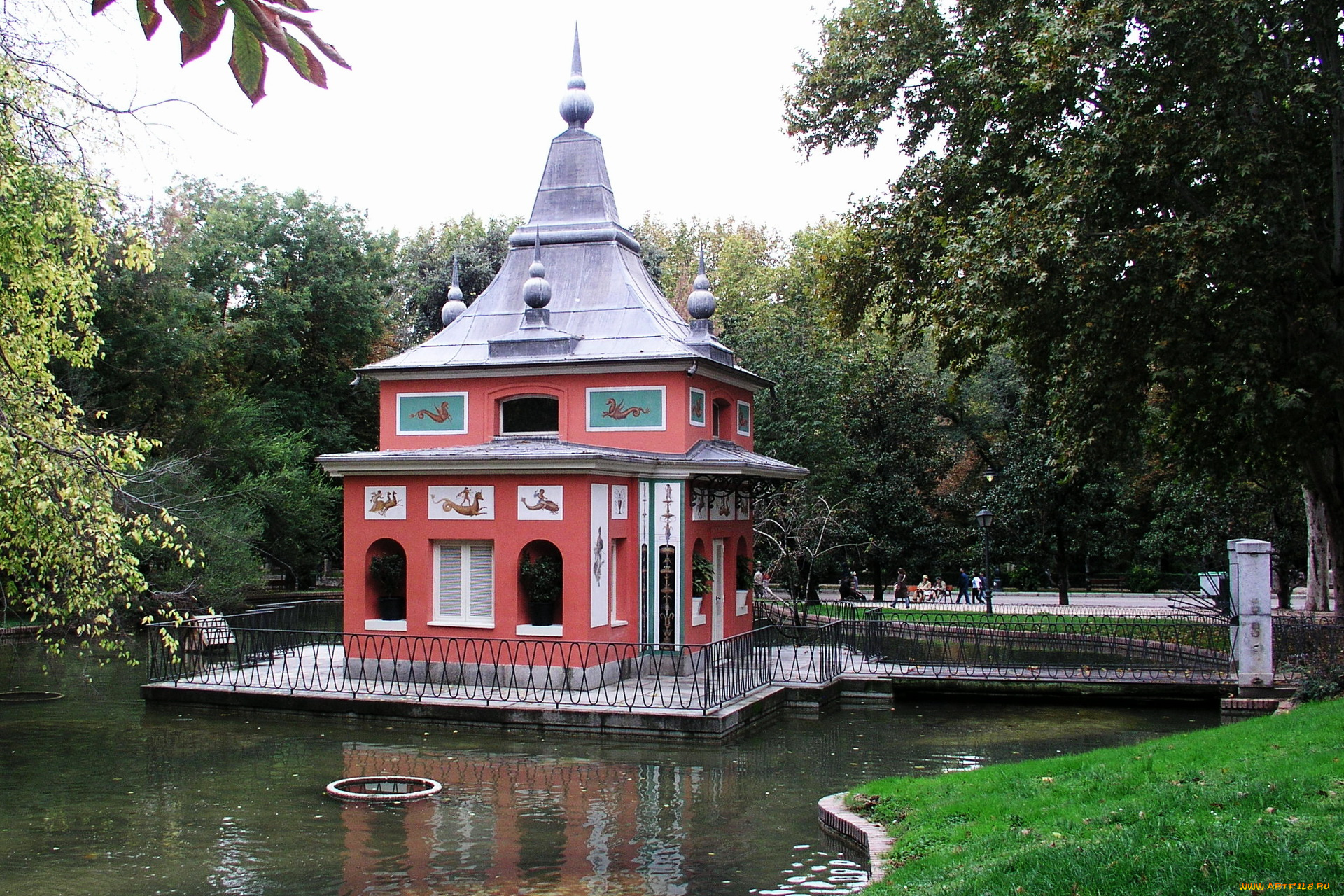 природа, парк, мадрид, buen, retiro, park, испания