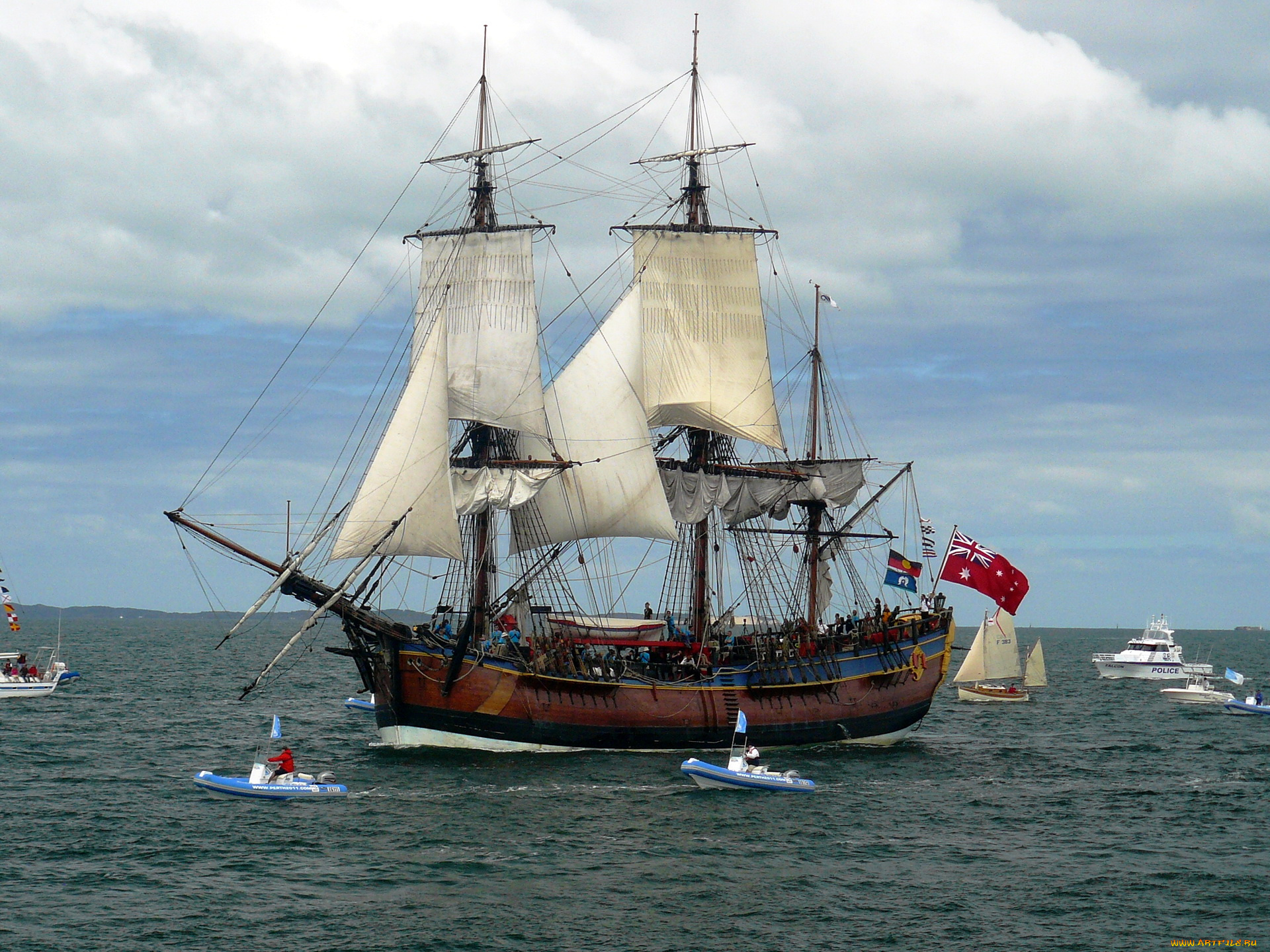 корабли, парусники, лодки, парусник, море