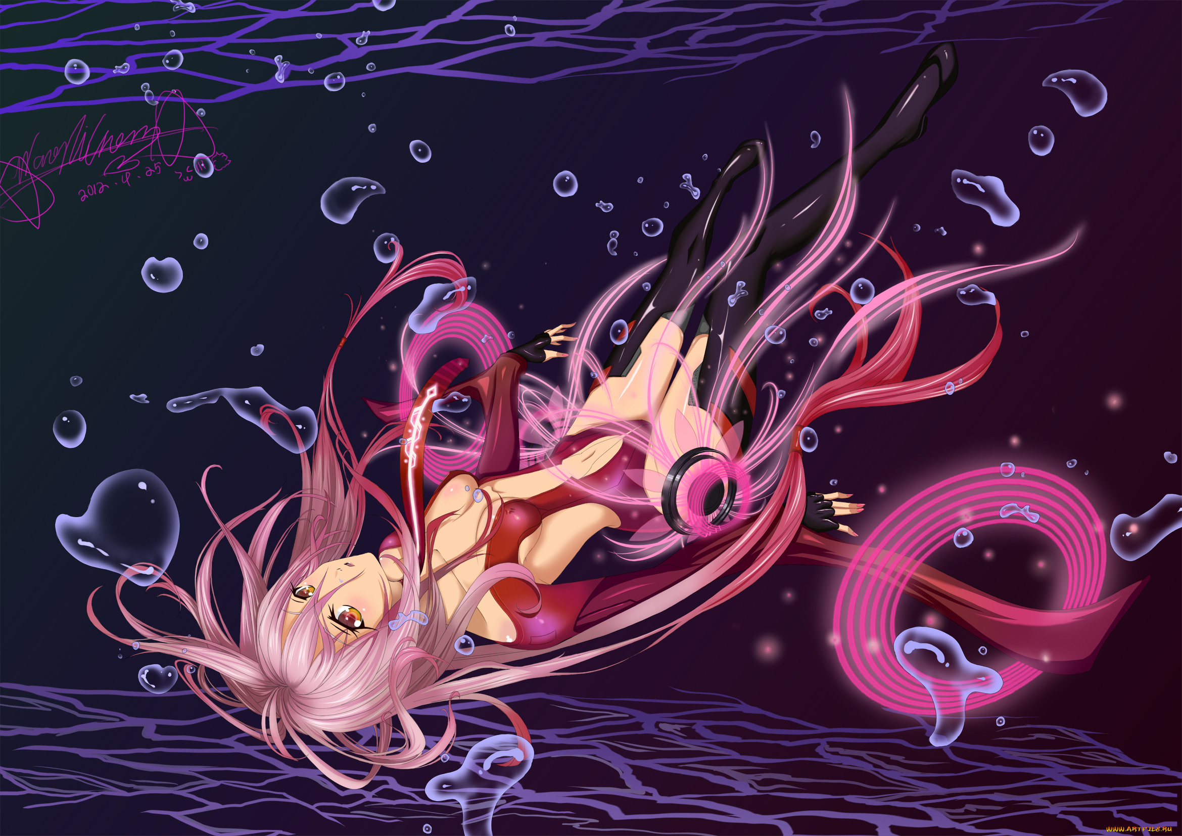 аниме, guilty, crown, yuzuriha, inori