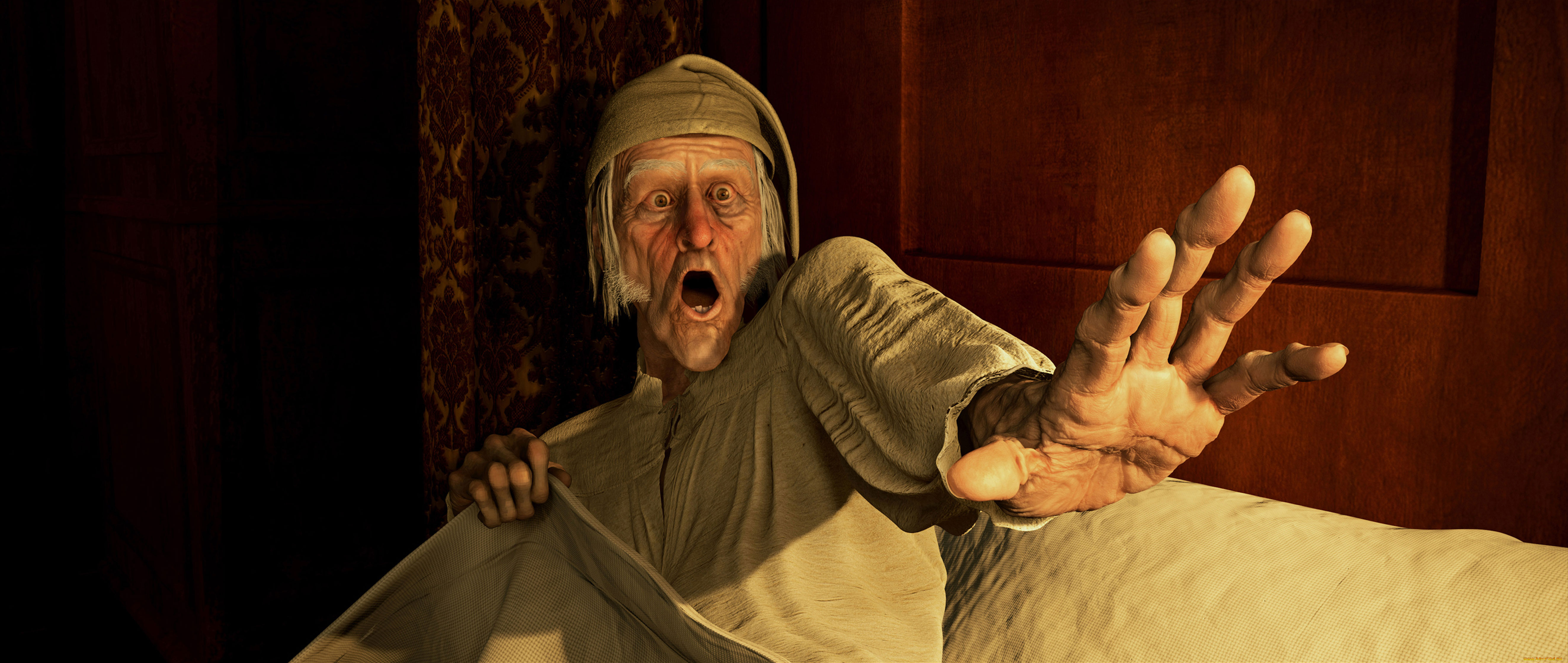 christmas, carol, мультфильмы, богач, скрудж, 3d, рождественская, история