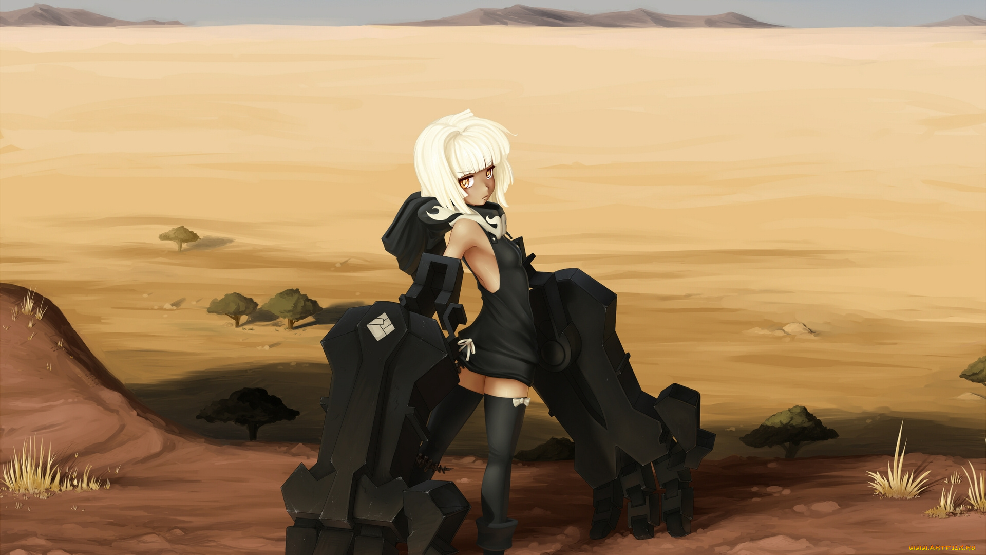 аниме, black, rock, shooter, strength