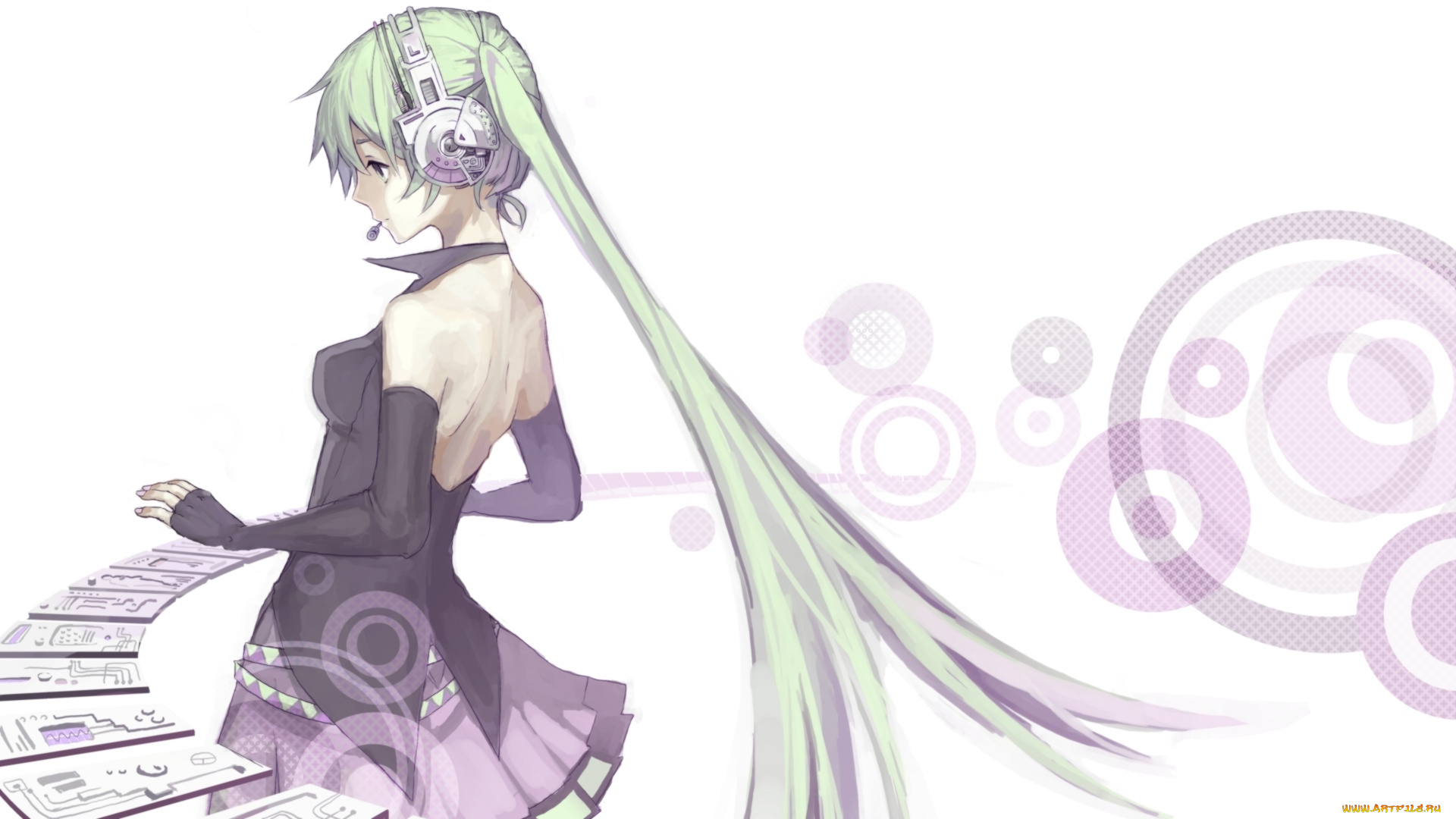 аниме, vocaloid, hatsune, miku