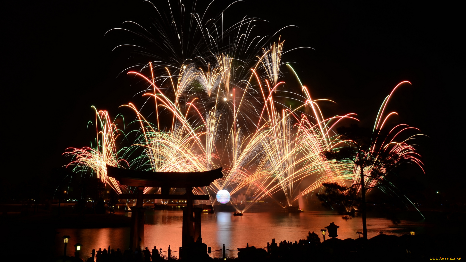 города, диснейленд, америка, usa, сша, штат, флорида, фейерверк, представление, шоу, зрелище