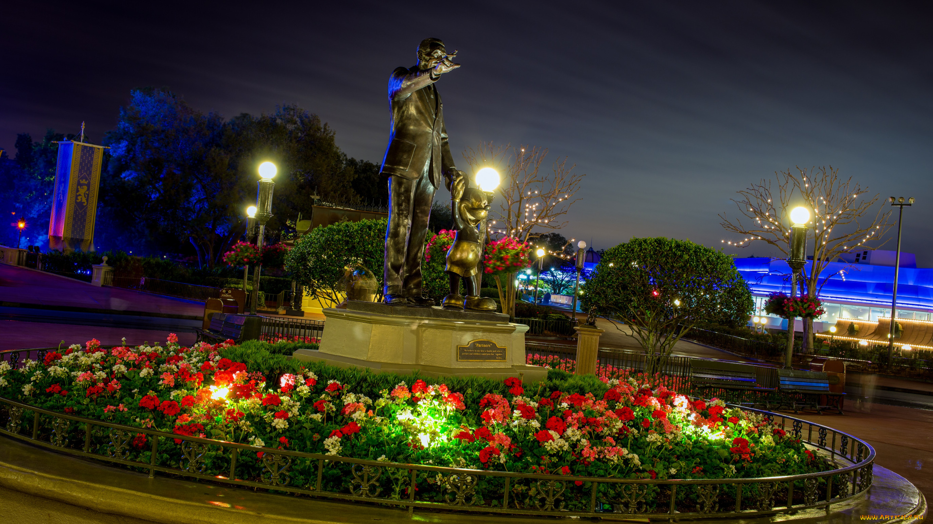 города, диснейленд, парк