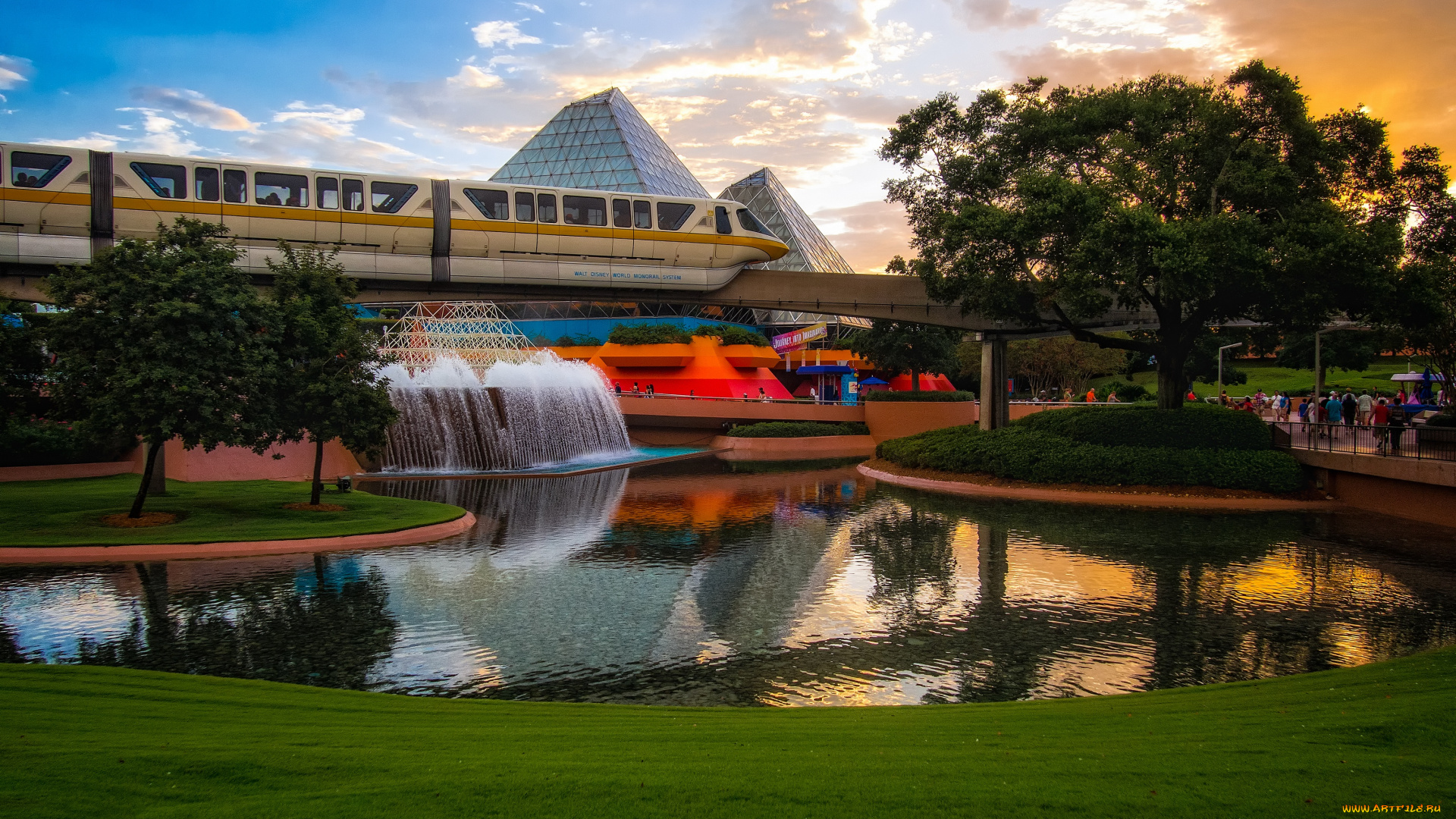 города, диснейленд, парк, диснея