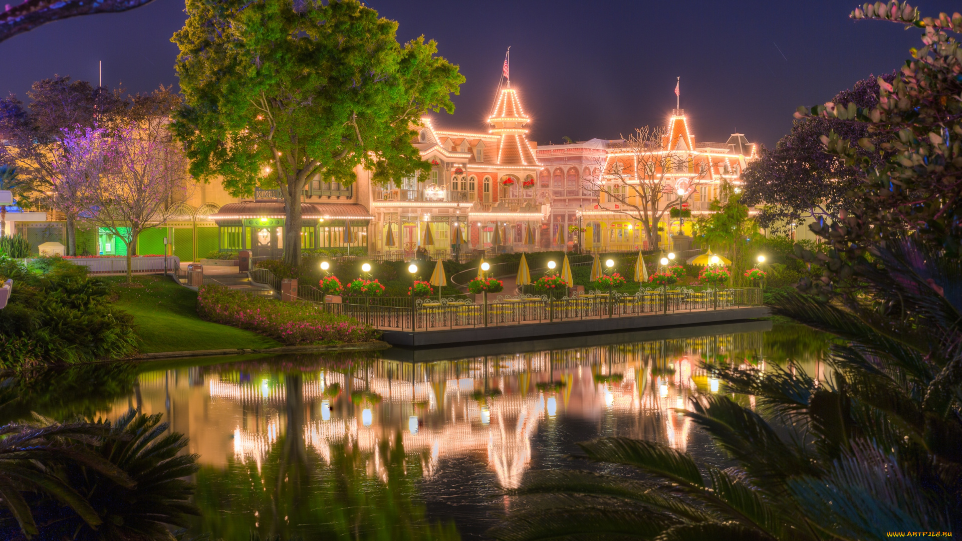 города, диснейленд, парк, диснея