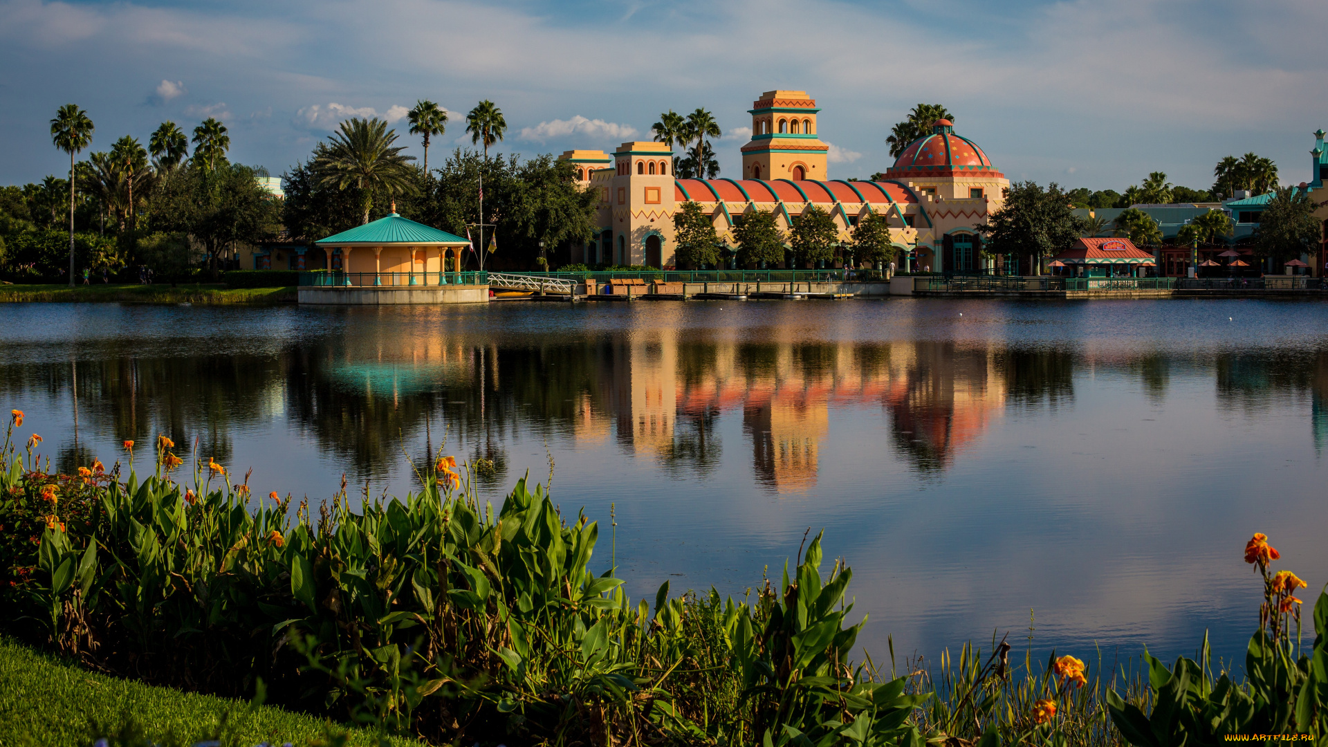 города, диснейленд, парк, развлечений