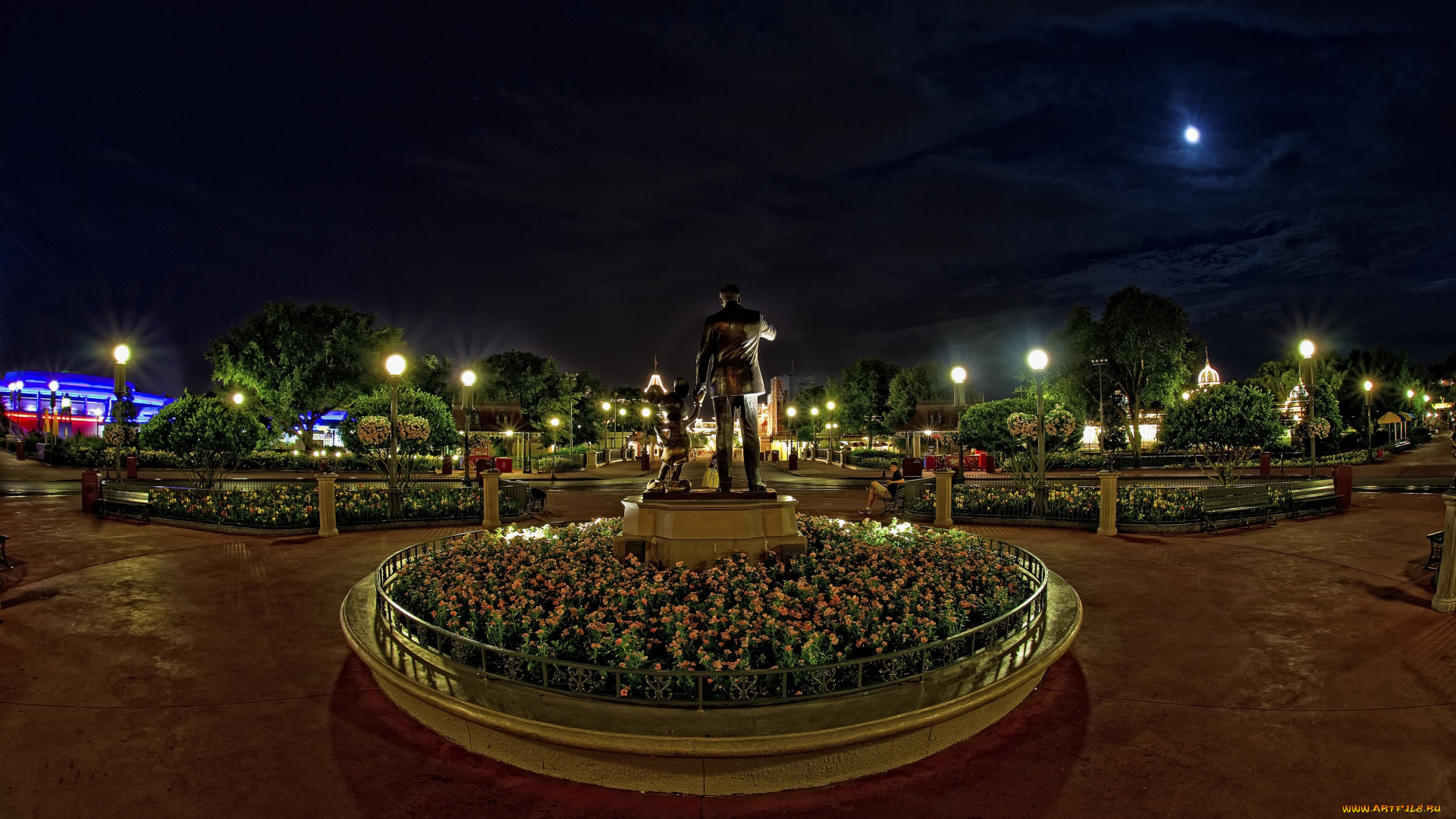 города, диснейленд, парк, уолт, дисней, микки, маус, памятник