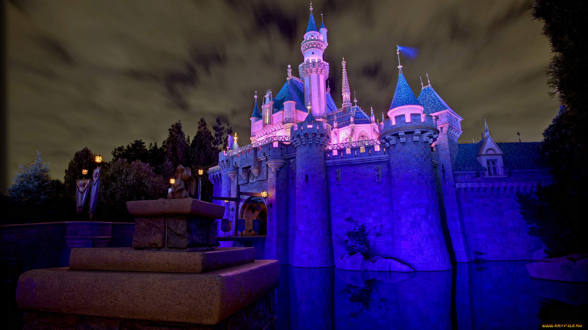 города, диснейленд, штат, флорида, америка