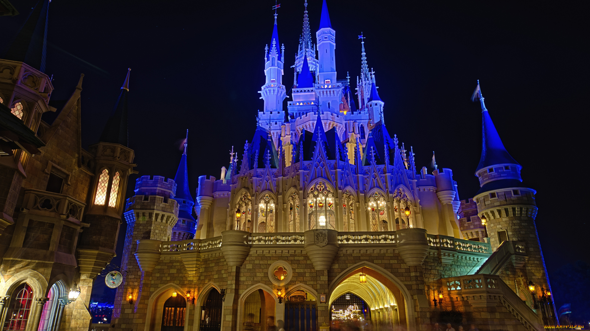 города, диснейленд, волшебное, королевство, замок