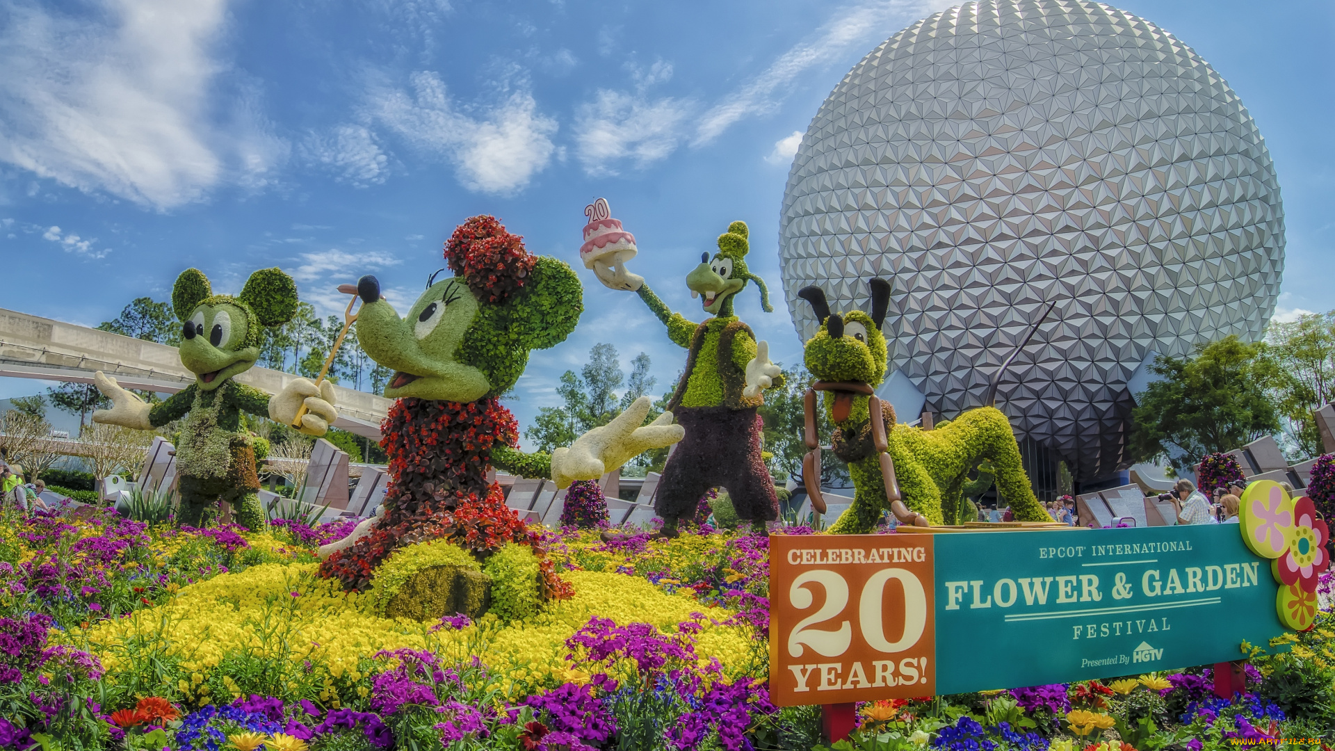 города, диснейленд, юбилей