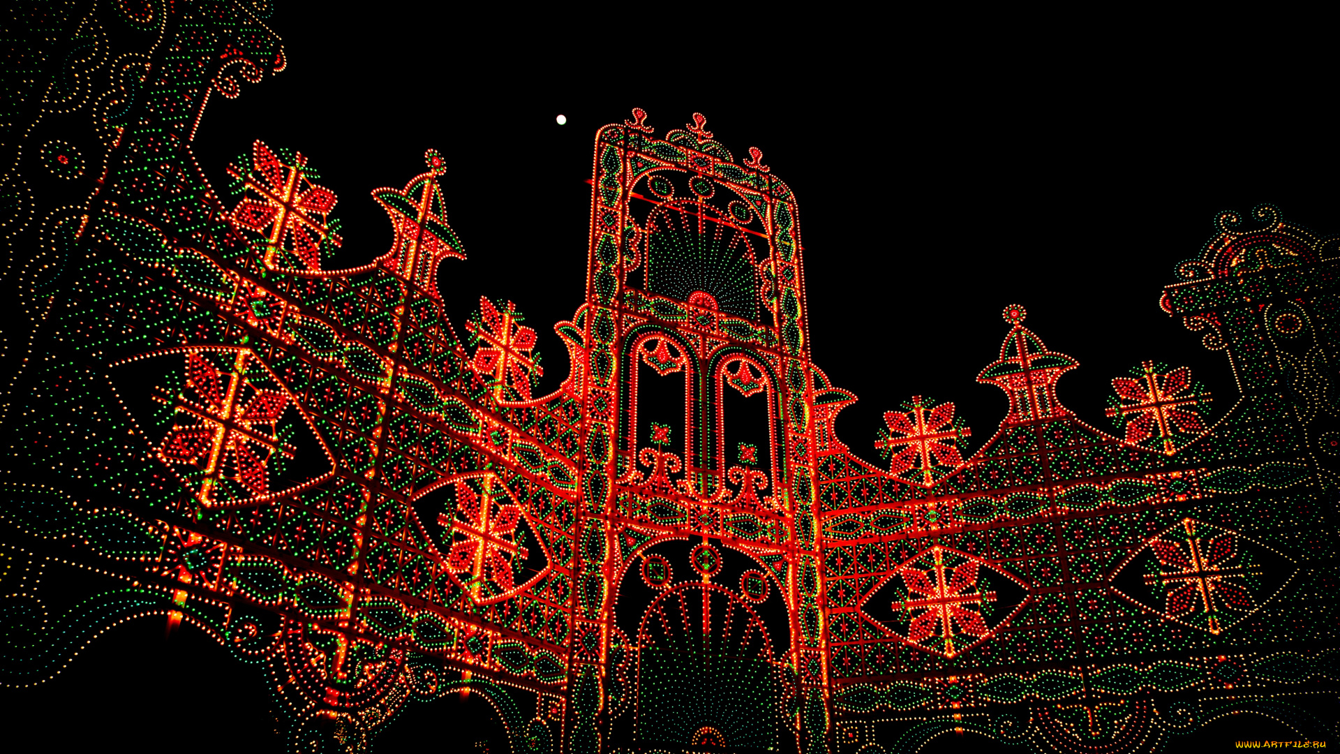 разное, иллюминация, огни