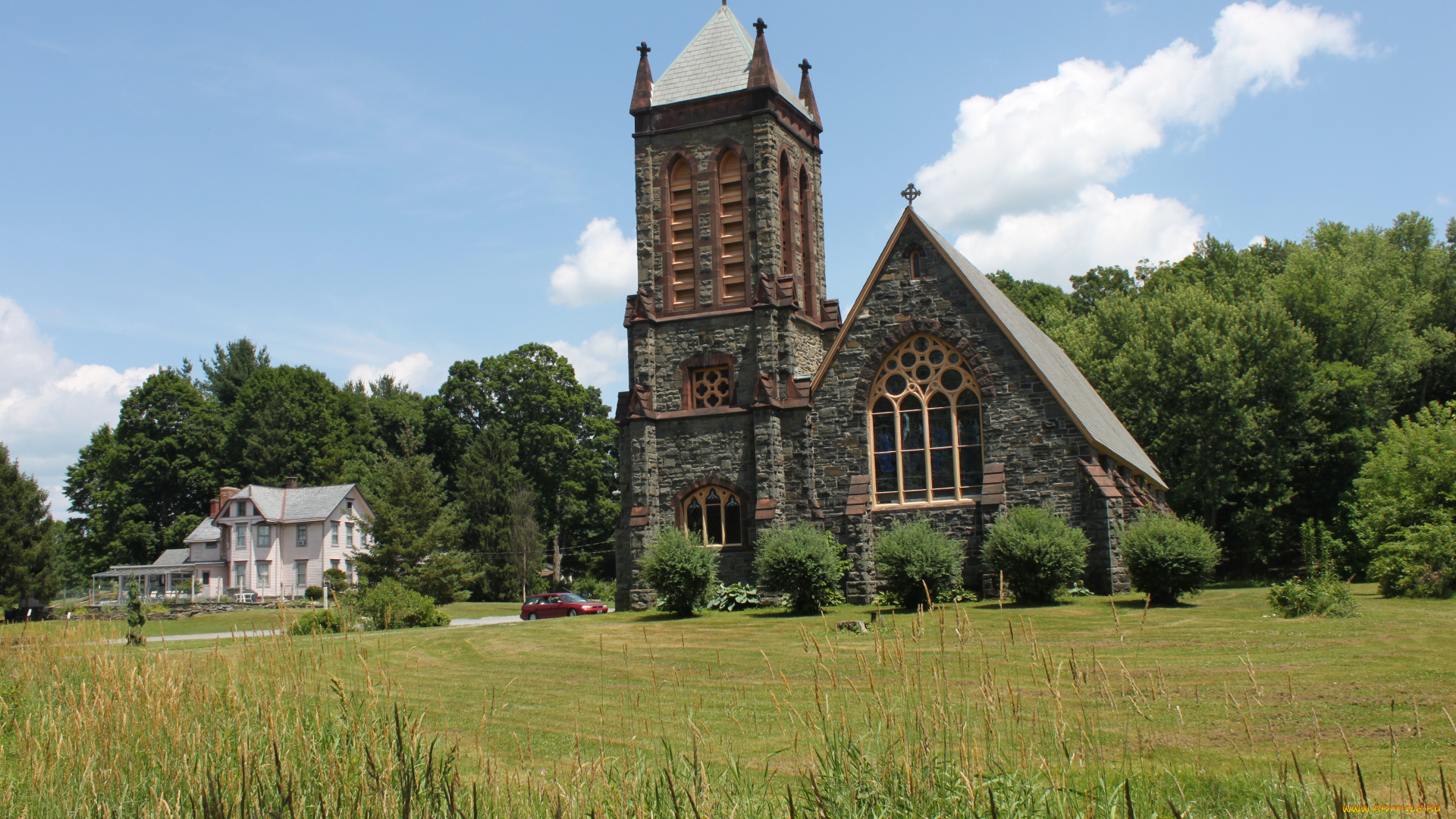 staatsburg, new, york, usa, города, католические, соборы, костелы, аббатства, дома, ландшафт