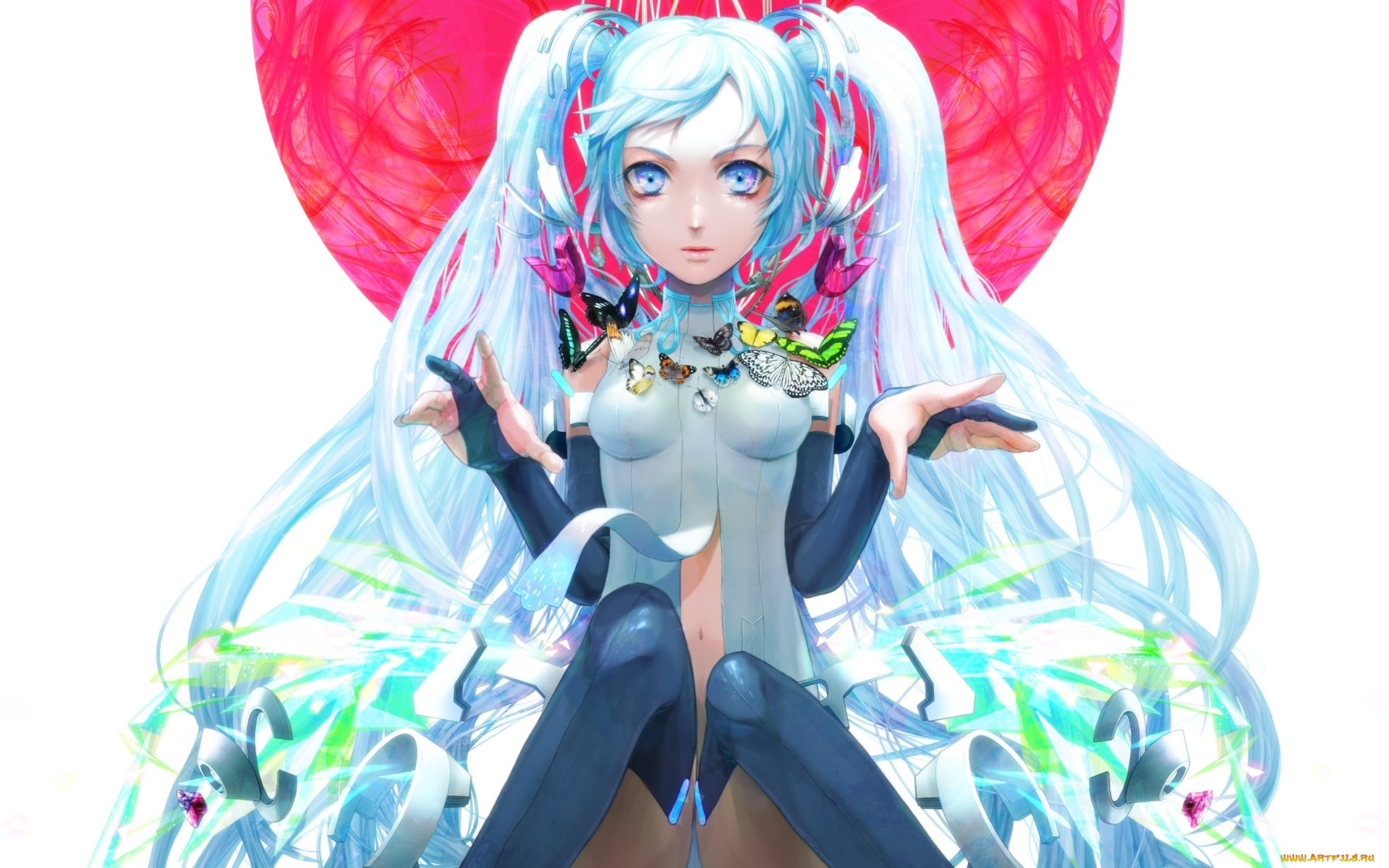 аниме, vocaloid, hatsune, miku