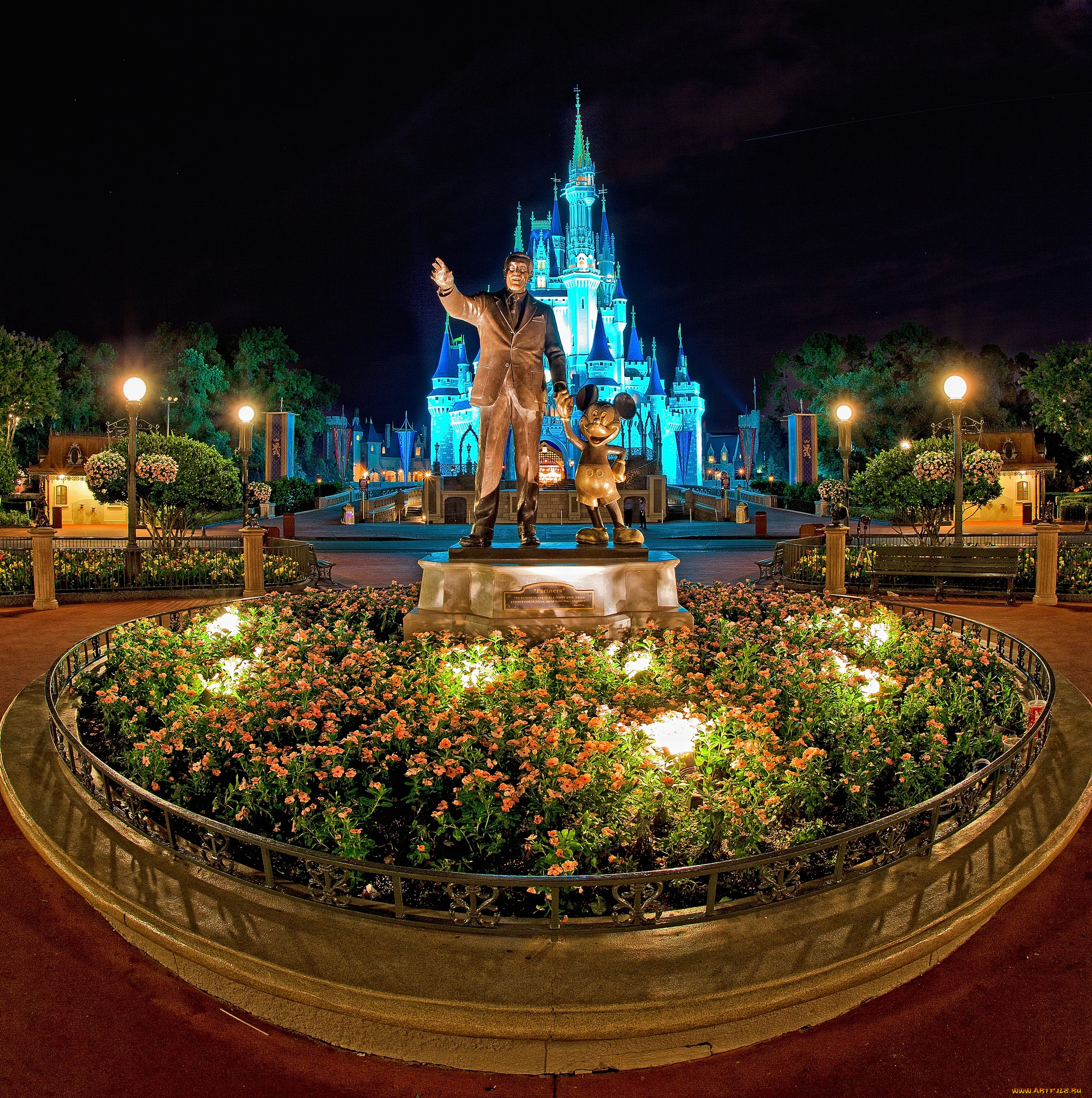 города, диснейленд, штат, флорида, сша