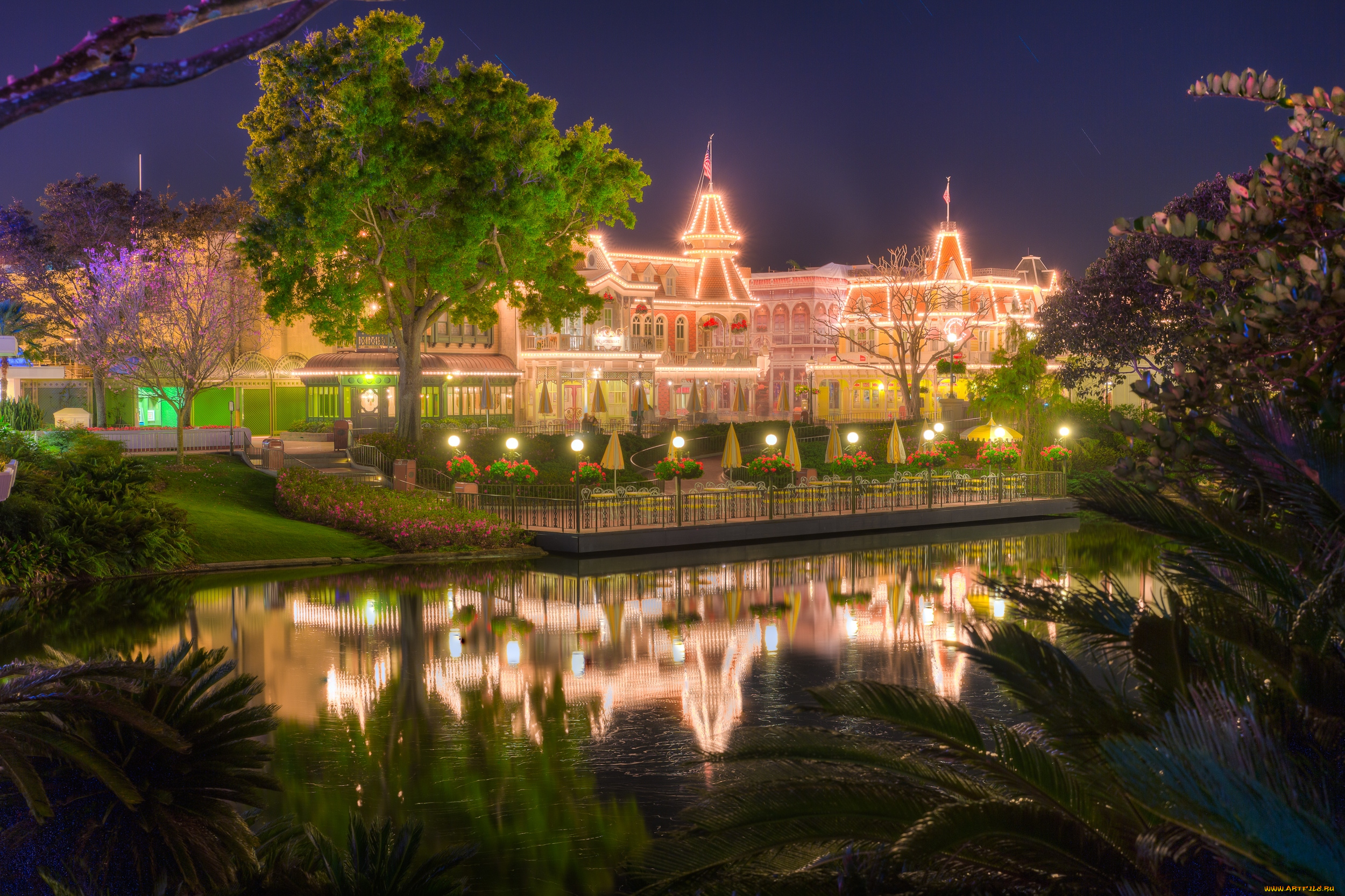 города, диснейленд, парк, диснея