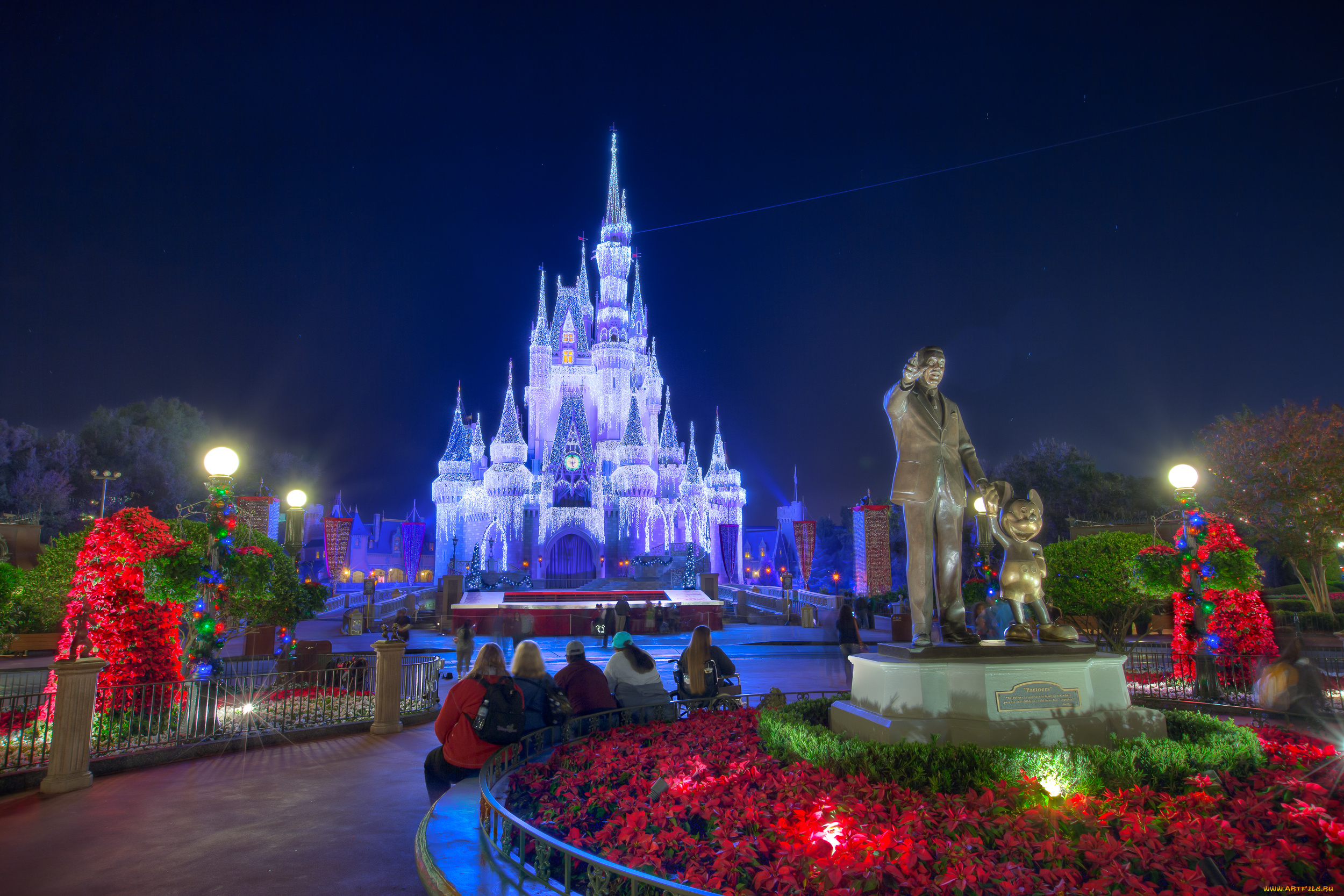 города, диснейленд, парк, замок, волшебное, королевство