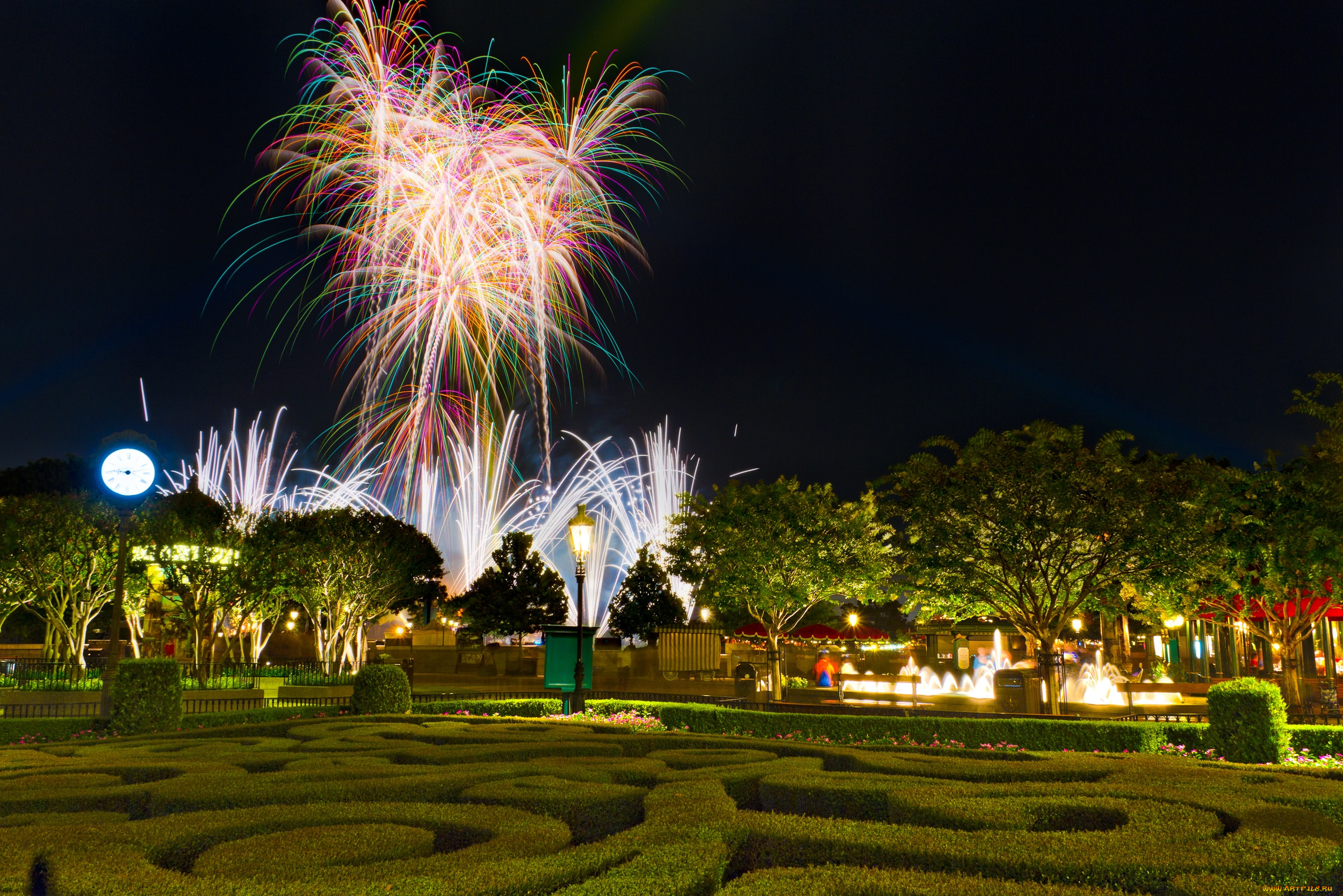 города, диснейленд, шоу, представление, сша, фейерверк, зрелище, штат, флорида, парк