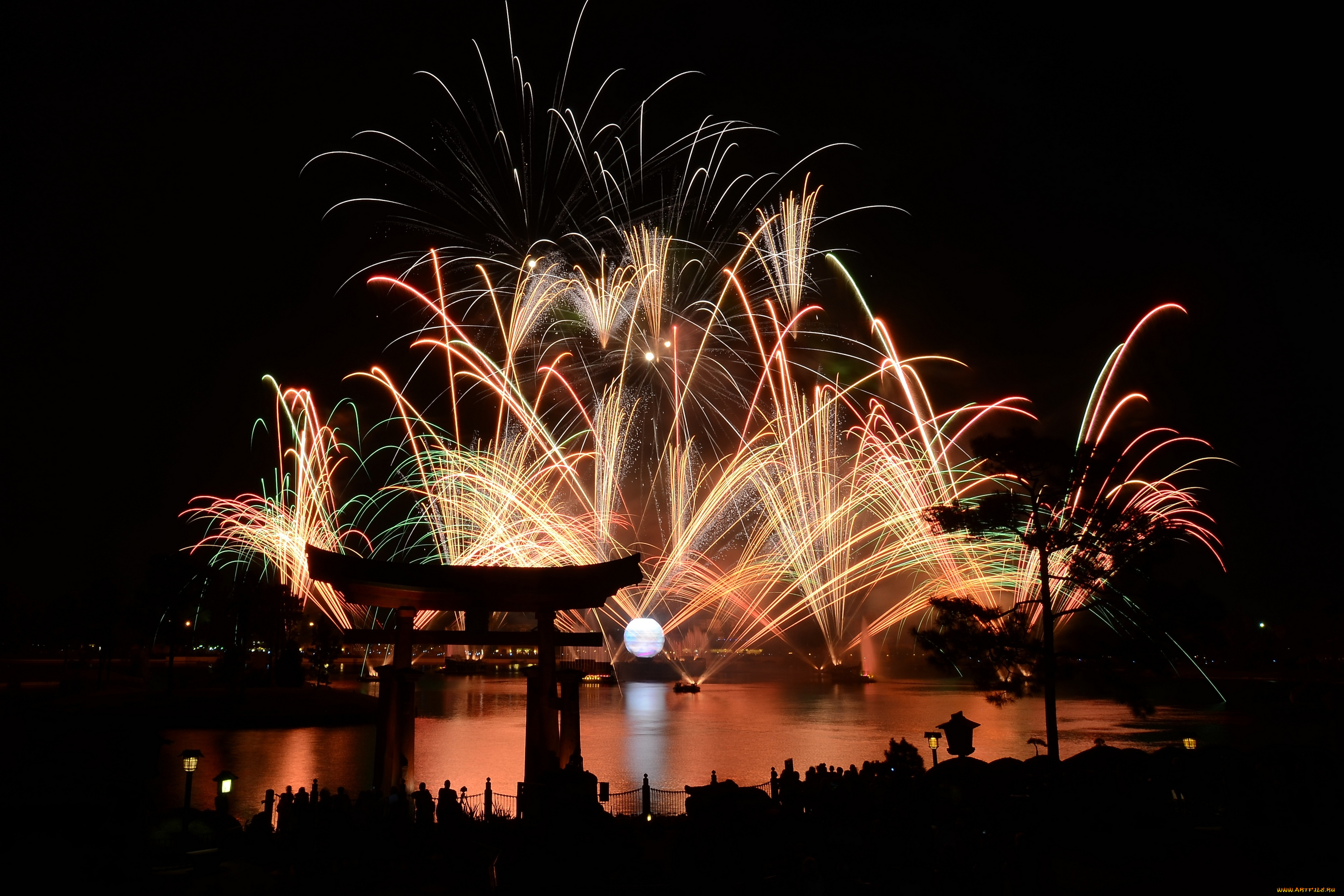 города, диснейленд, америка, usa, сша, штат, флорида, фейерверк, представление, шоу, зрелище