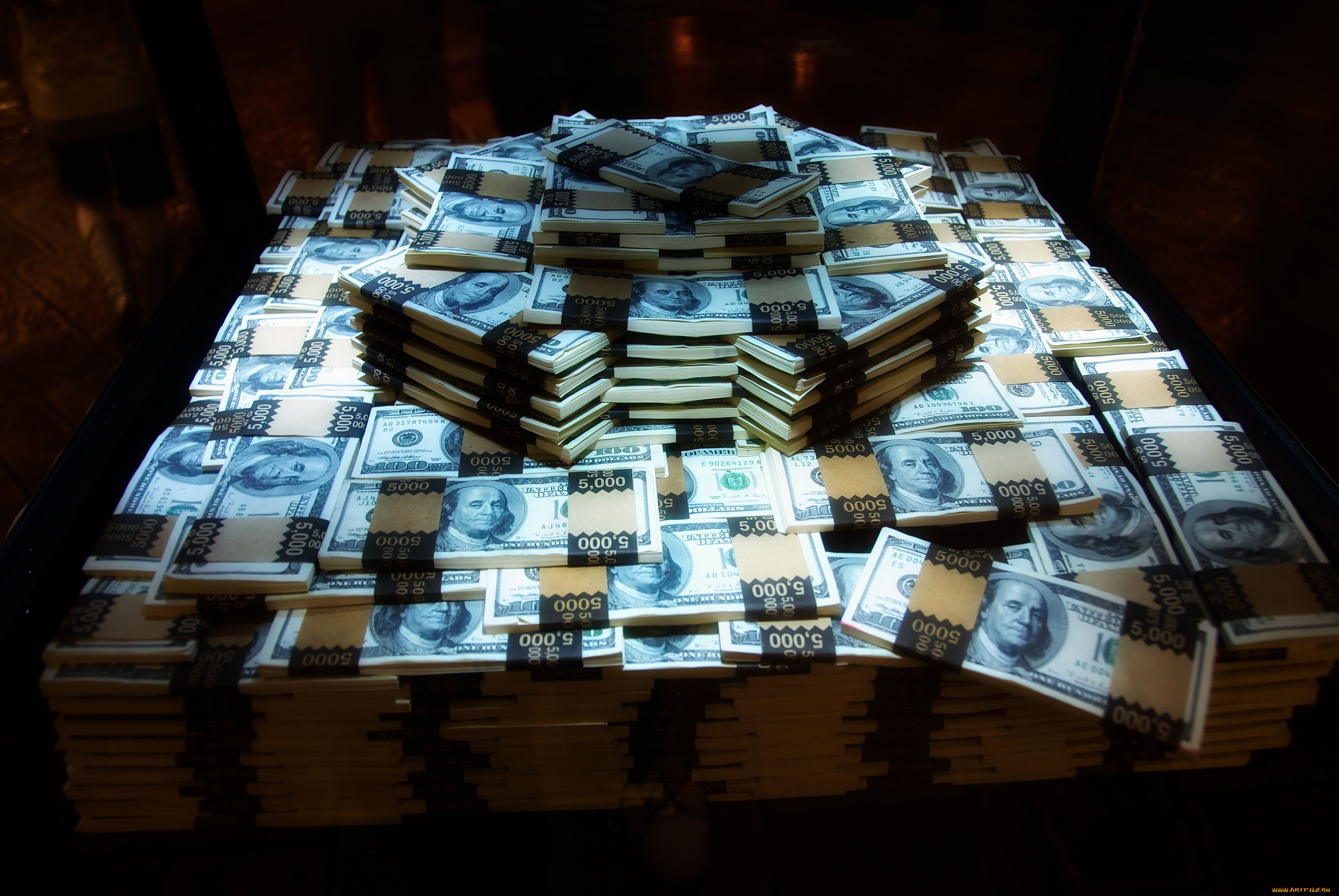 разное, золото, купюры, монеты, один, миллион, долларов