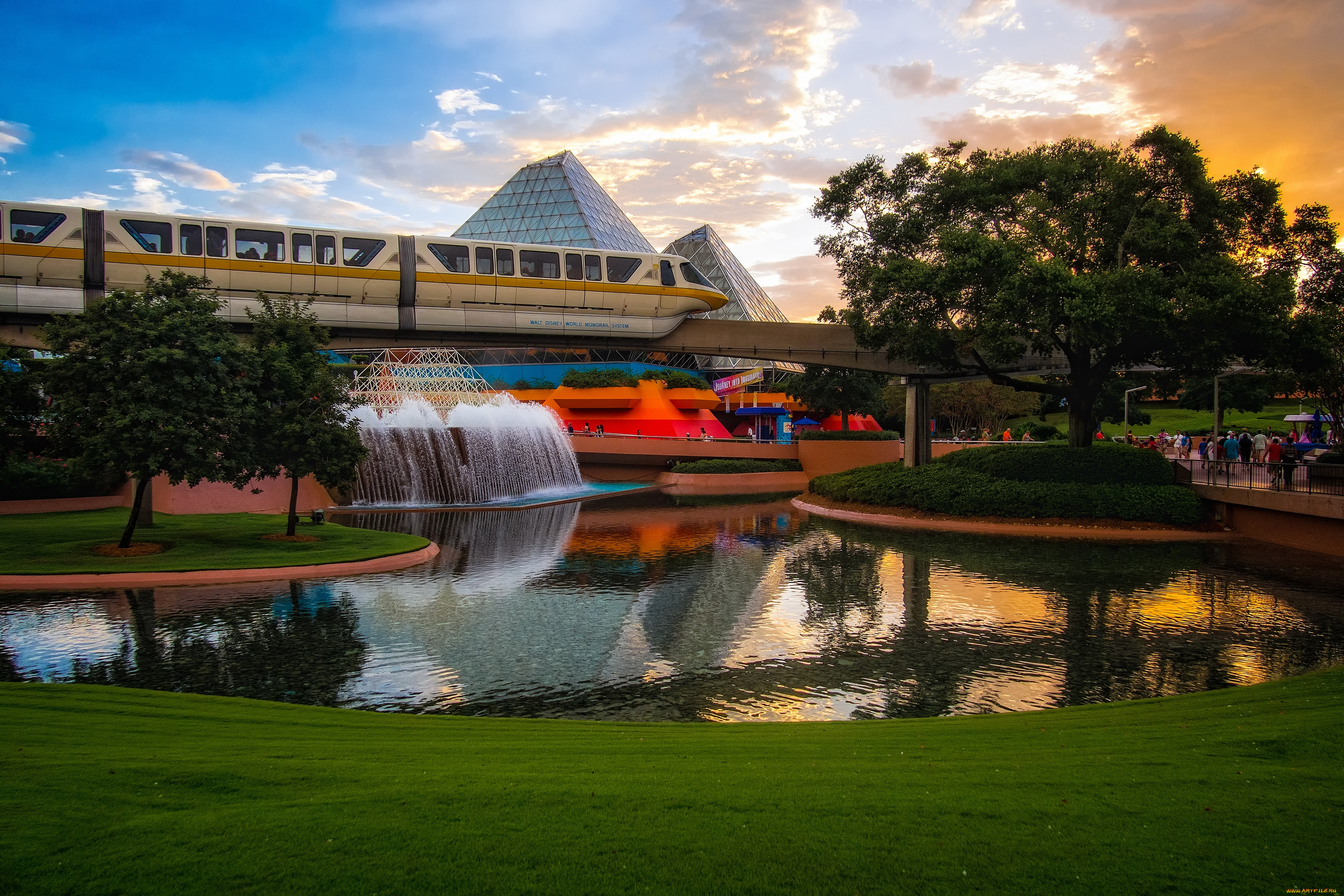 города, диснейленд, парк, диснея