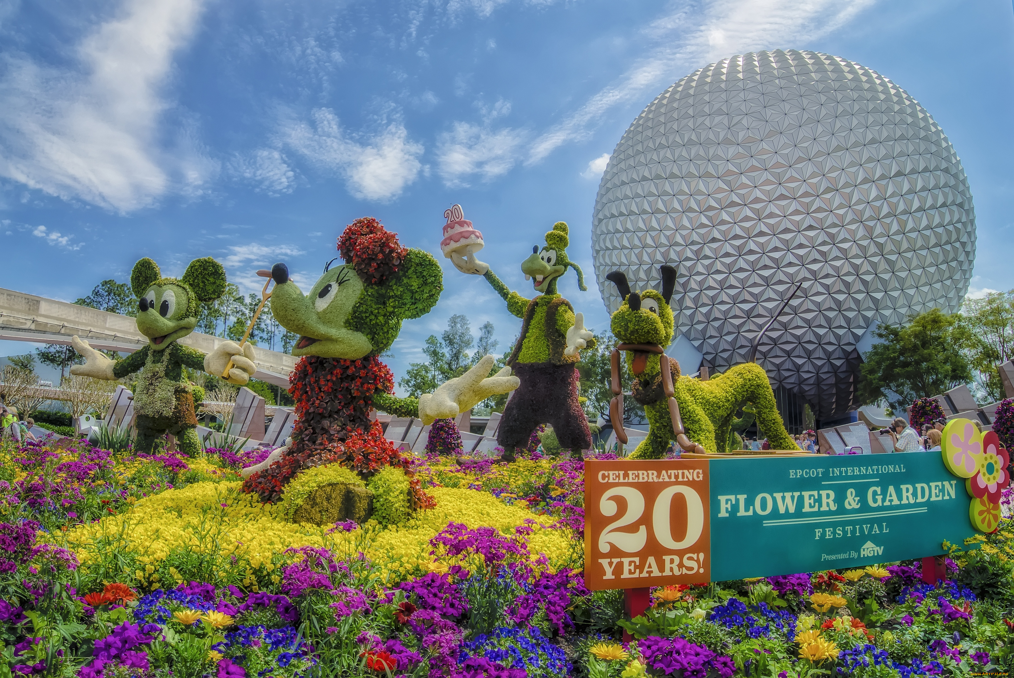 города, диснейленд, юбилей