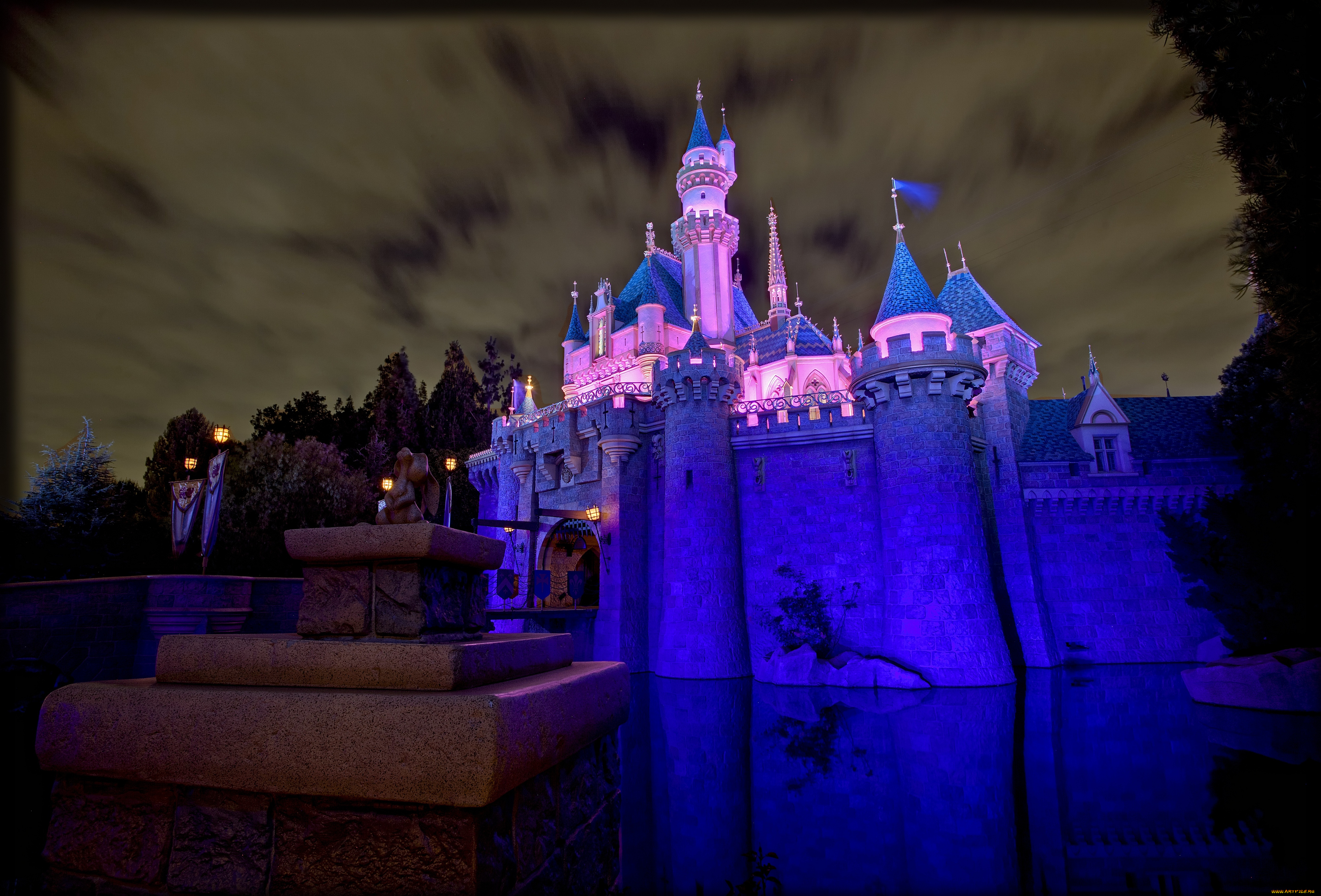 города, диснейленд, штат, флорида, америка