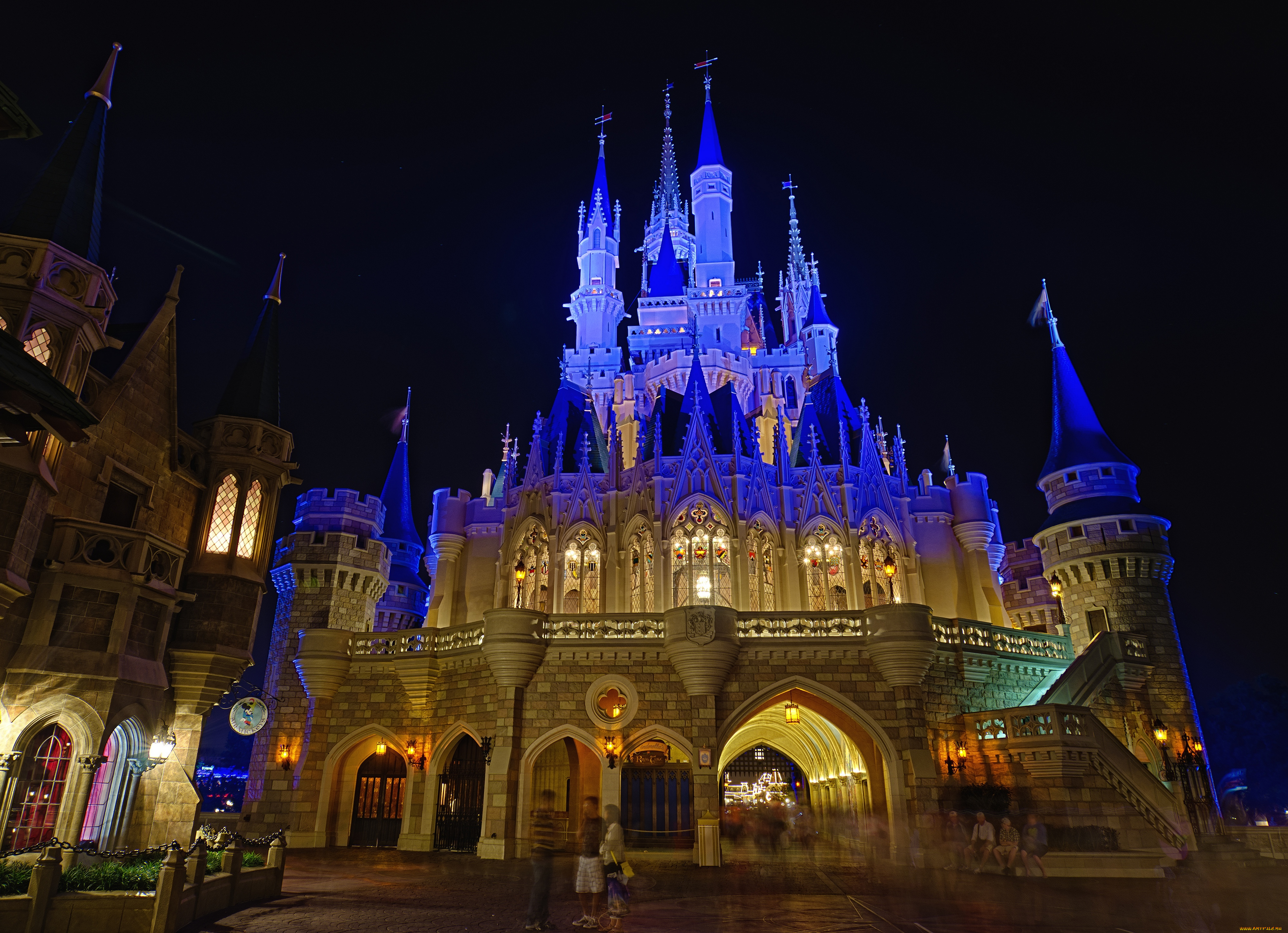 города, диснейленд, волшебное, королевство, замок