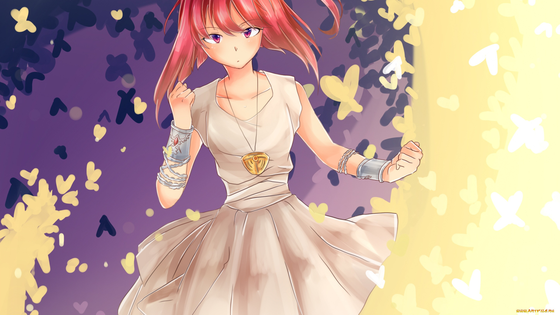 аниме, magi, the, labyrinth, of, magic, девушка, кулон, арт, браслеты, morgana