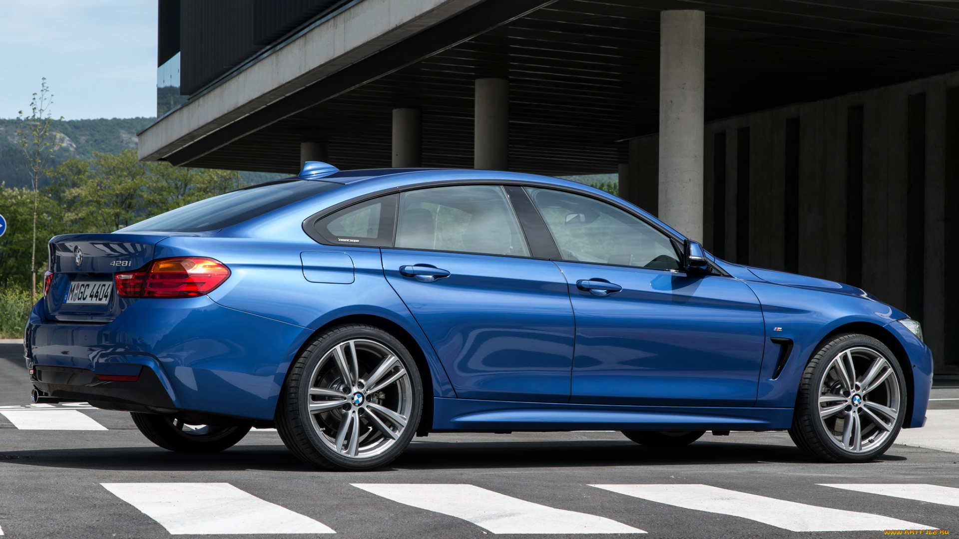 автомобили, bmw, sport, 2014г, синий, coupе, m, gran, f36, package, 428i