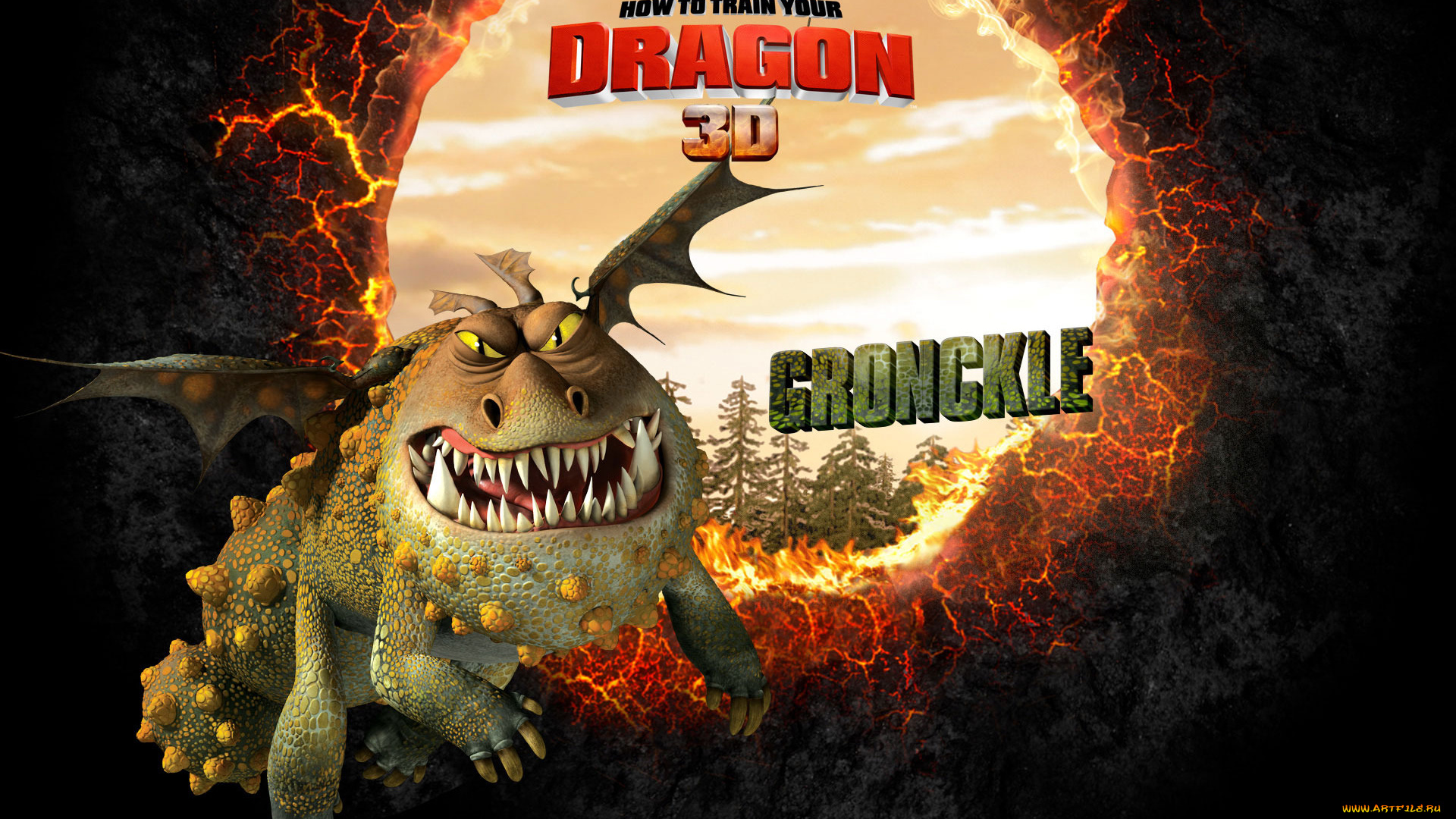 мультфильмы, how, to, train, your, dragon, огонь