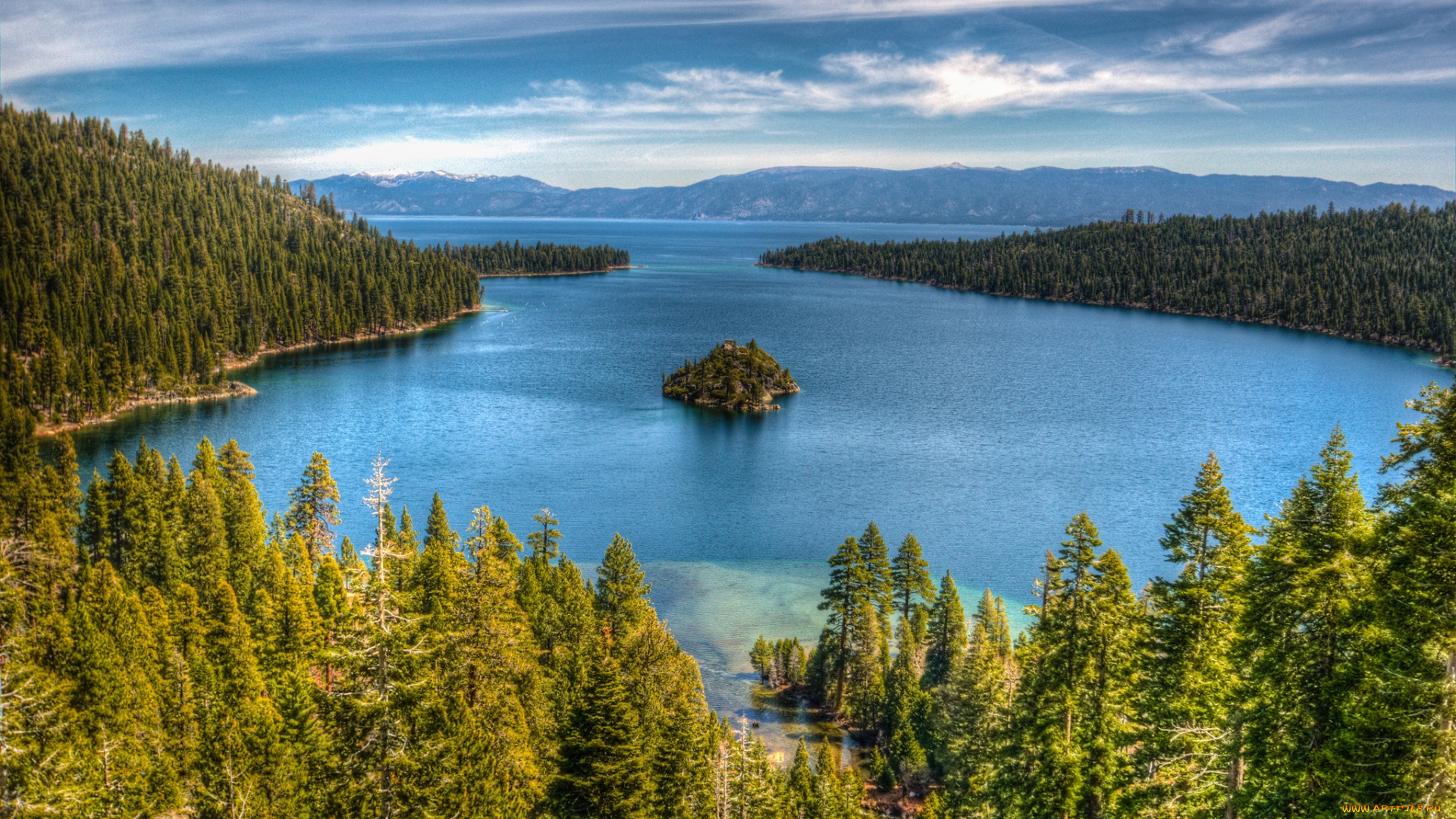 природа, реки, озера, островок, вода