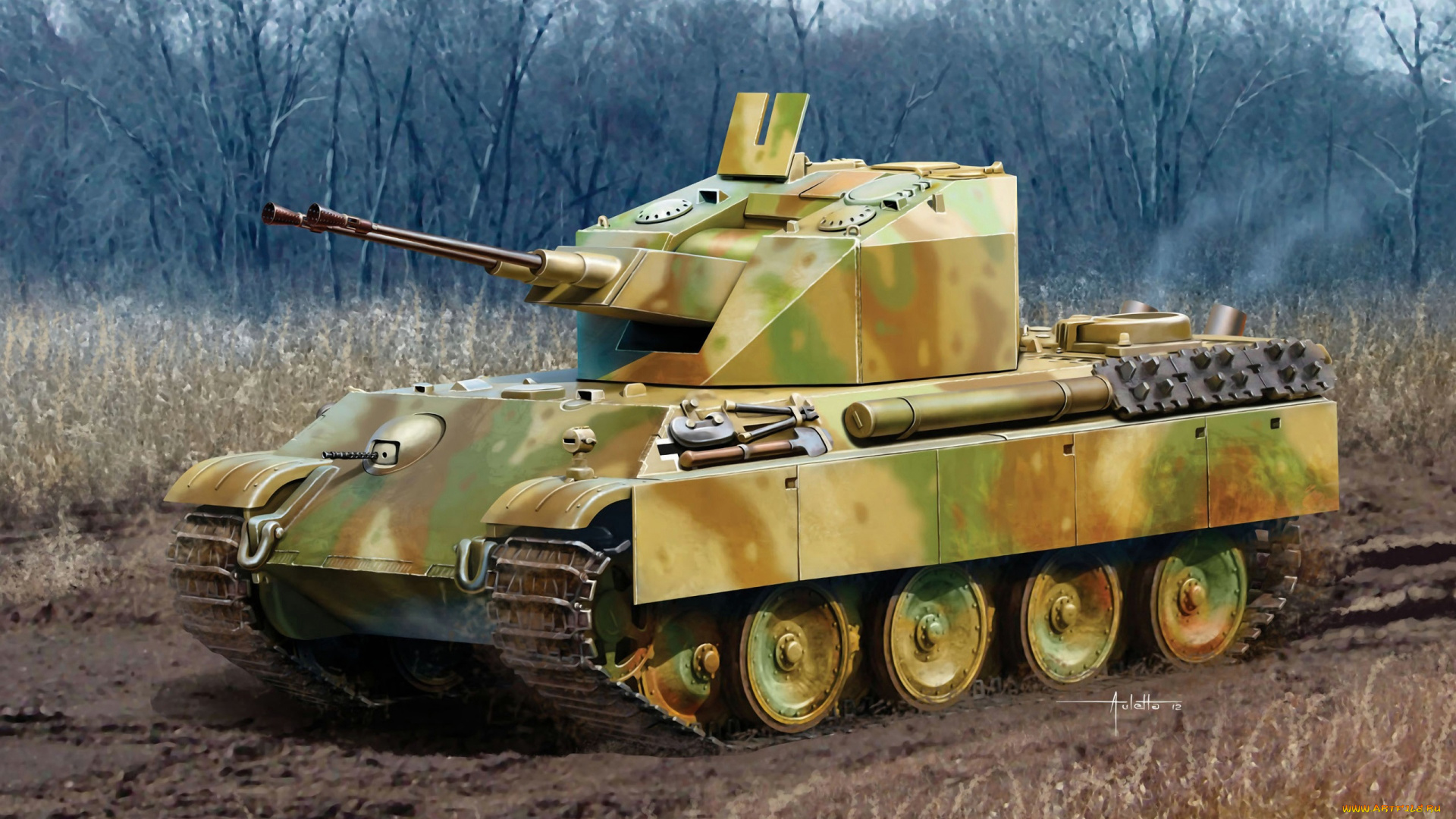 рисованные, армия, танк