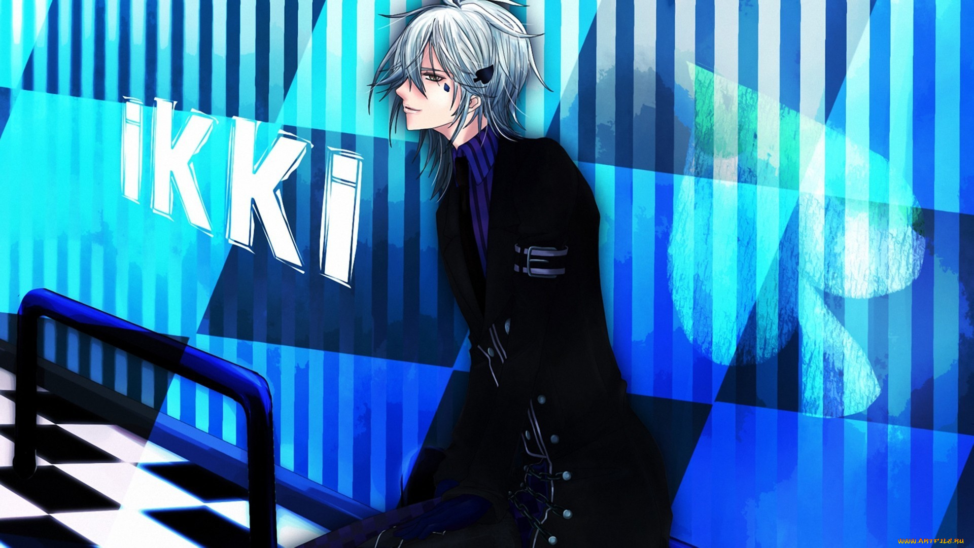 аниме, amnesia, фон, пики, парень, ikki