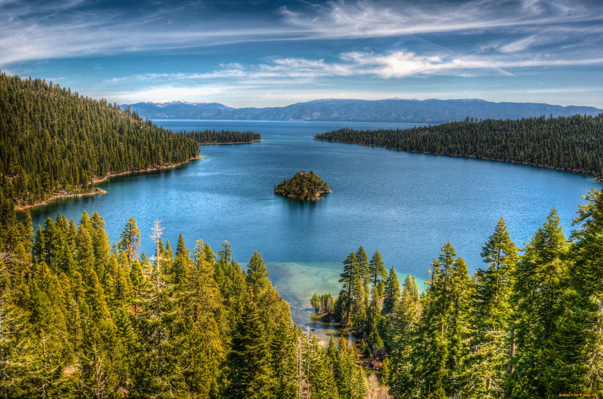 природа, реки, озера, островок, вода