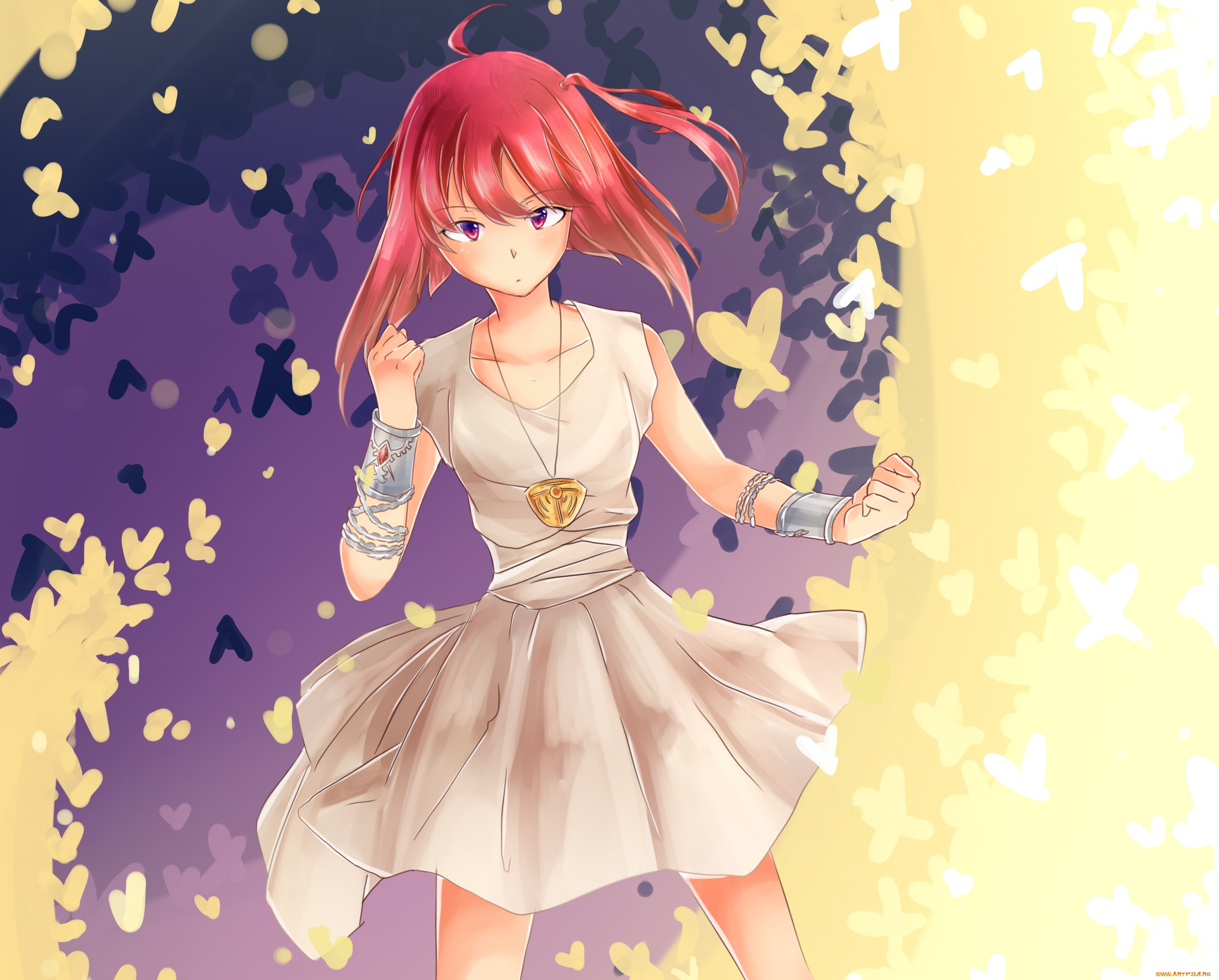 аниме, magi, the, labyrinth, of, magic, девушка, кулон, арт, браслеты, morgana