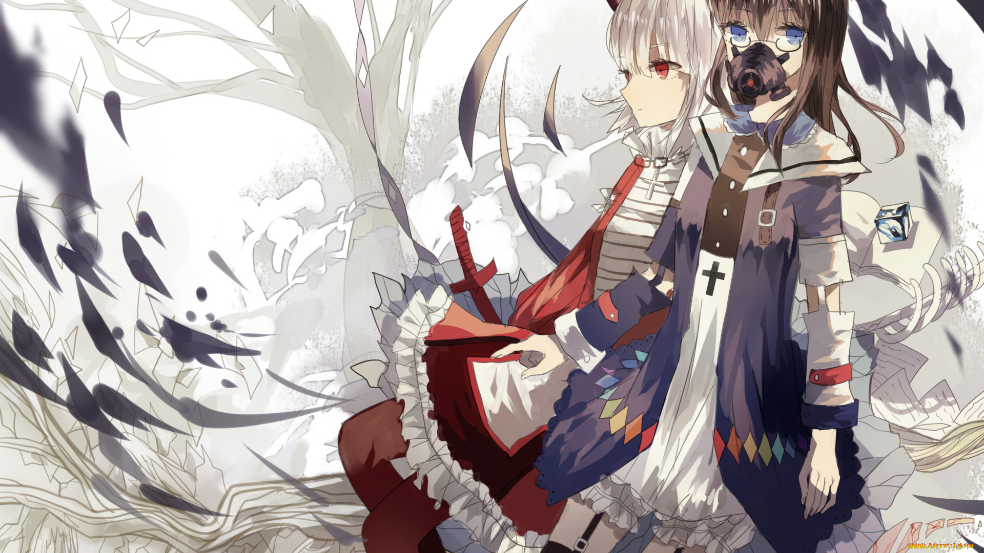 аниме, pixiv, fantasia, девушки, арт, pixiv, fantasia