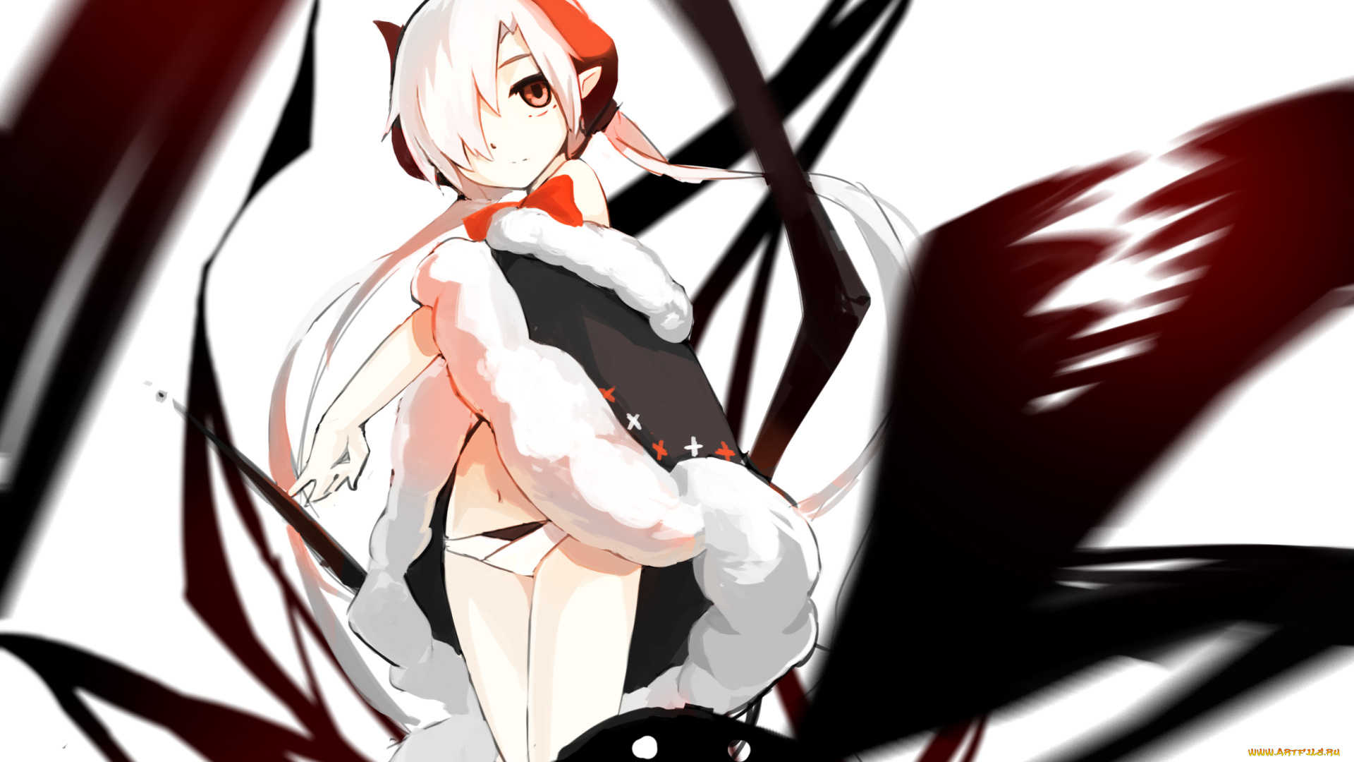 аниме, pixiv, fantasia, мех, накидка, девушка, арт, pixiv, fantasia