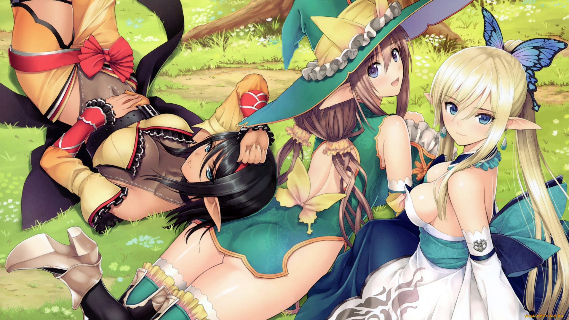 аниме, tony, taka, , mangaka, девушки, эльфы, арт, taka, tony, shining, resonance, rinna, mayfield