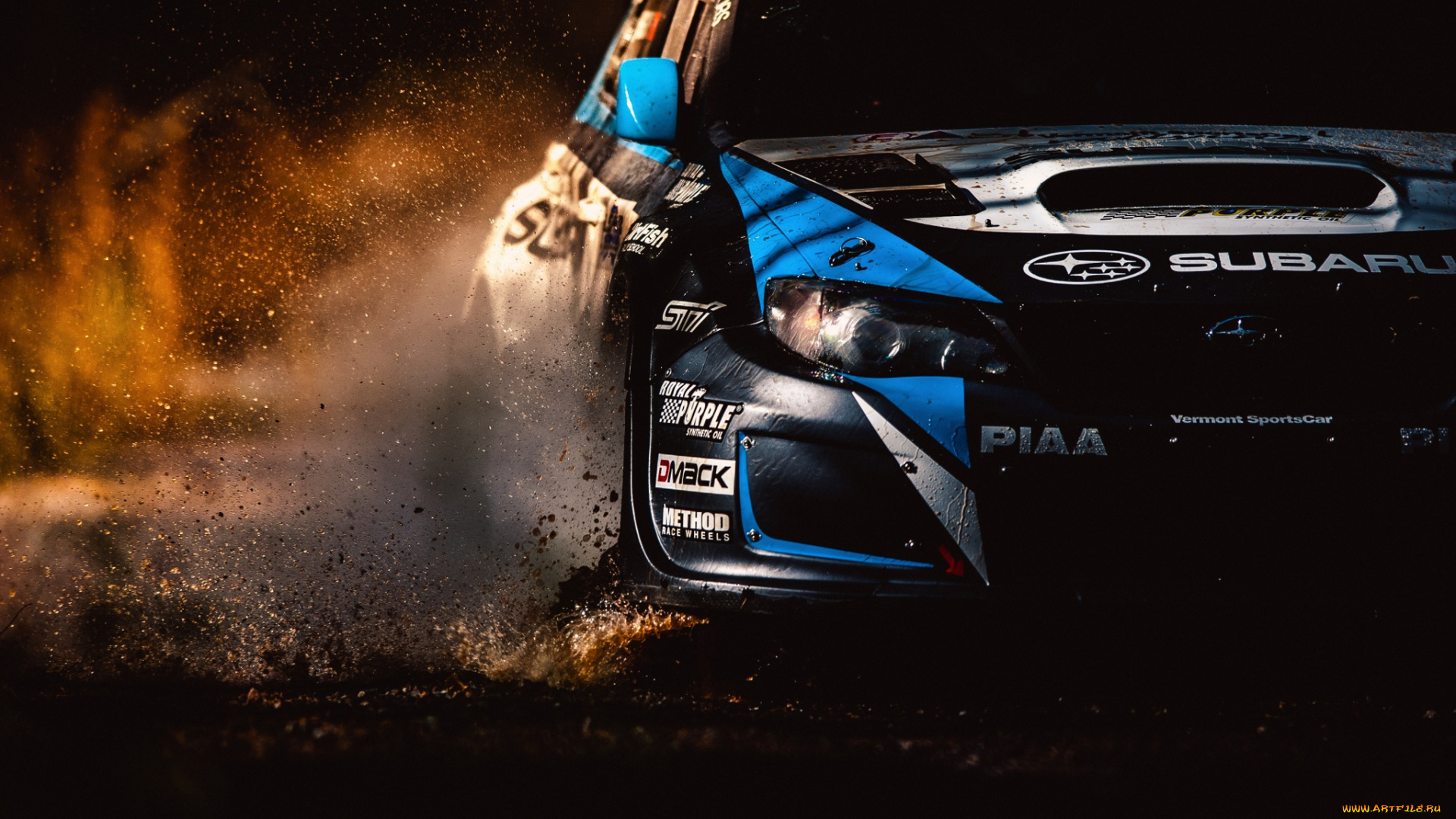 автомобили, subaru, rally, america, машина, sti, грязь