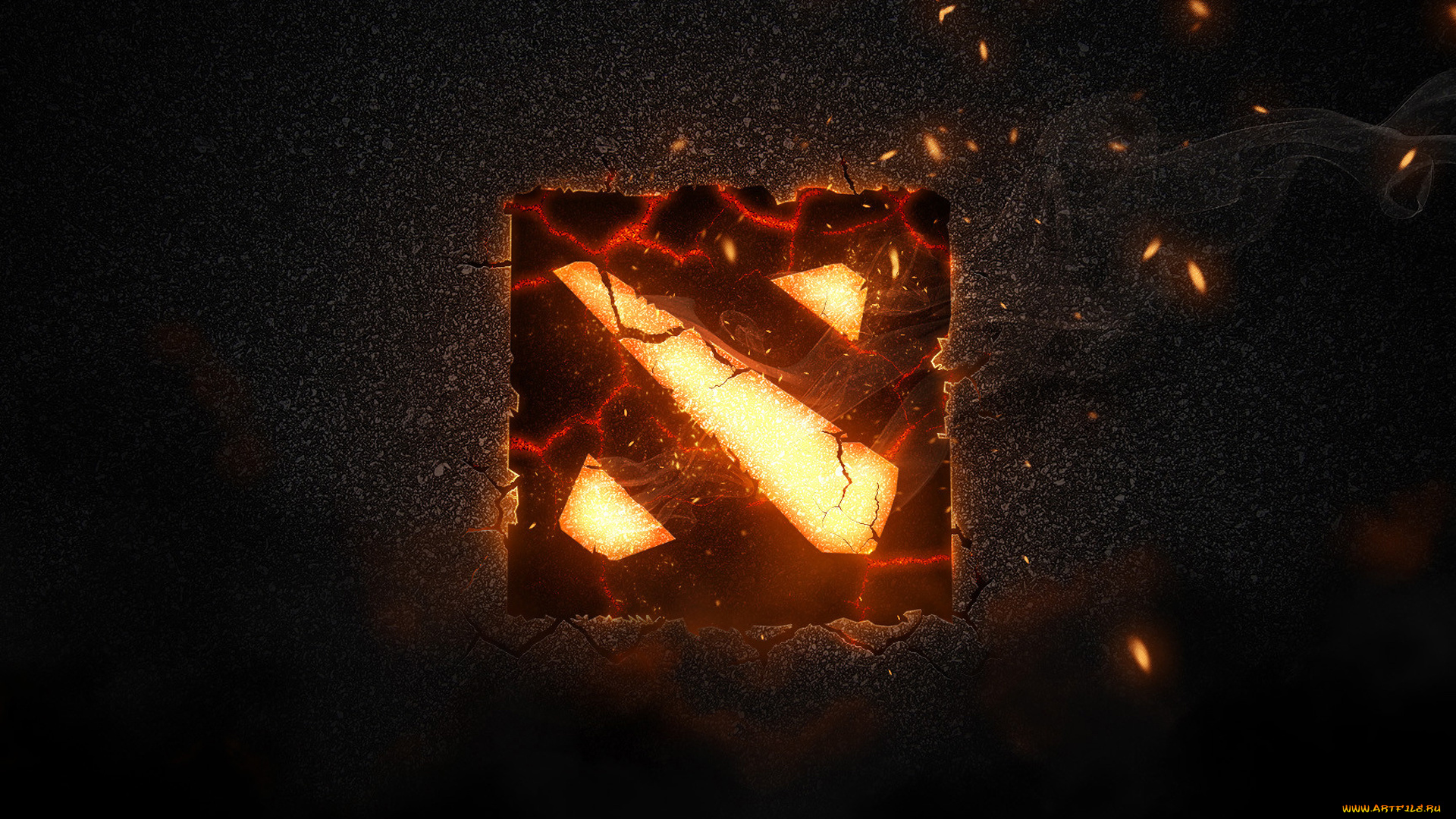 dota, 2, видео, игры, логотип, огонь