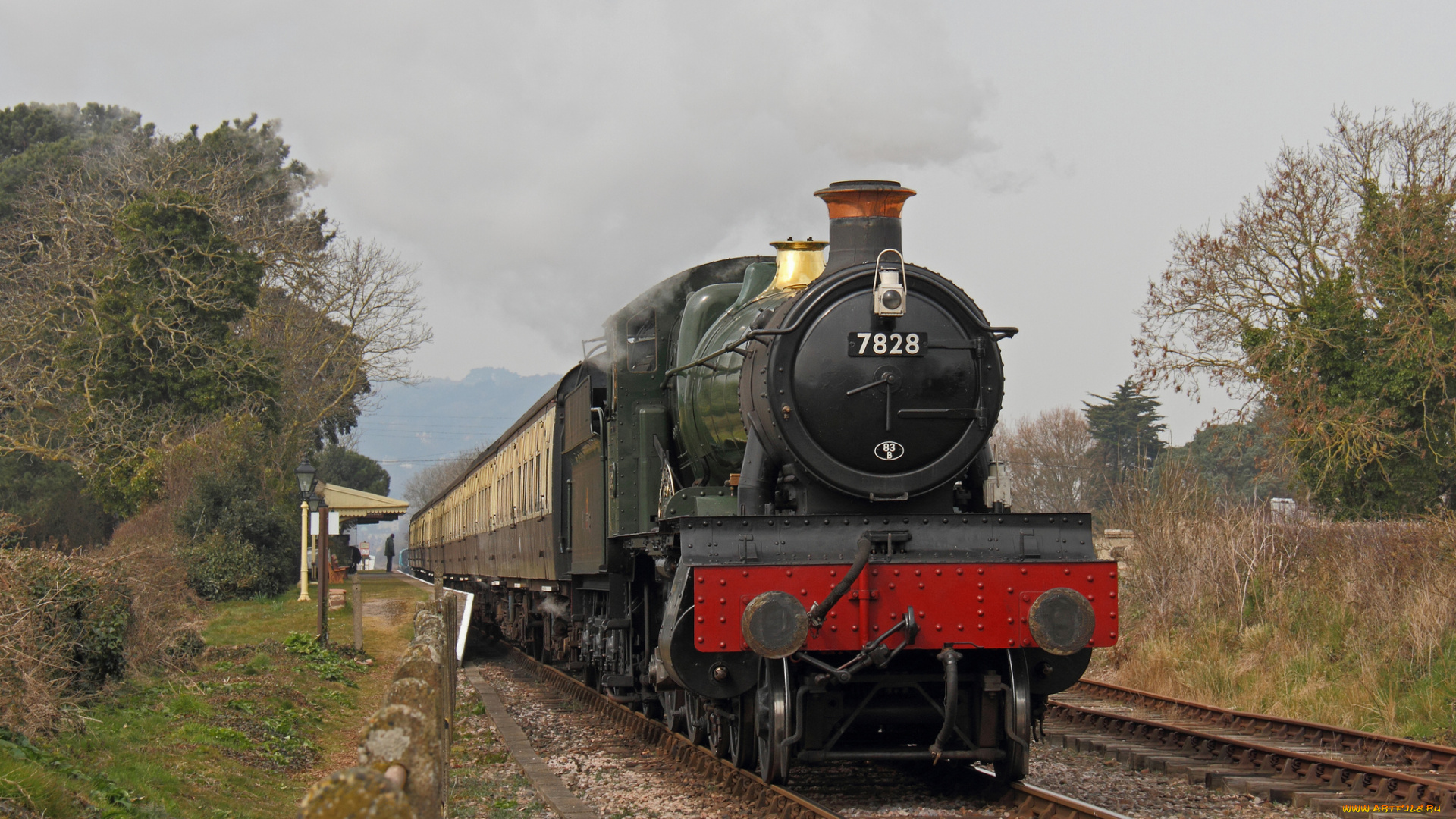 техника, паровозы, железная, дорога, рельсы, паровоз