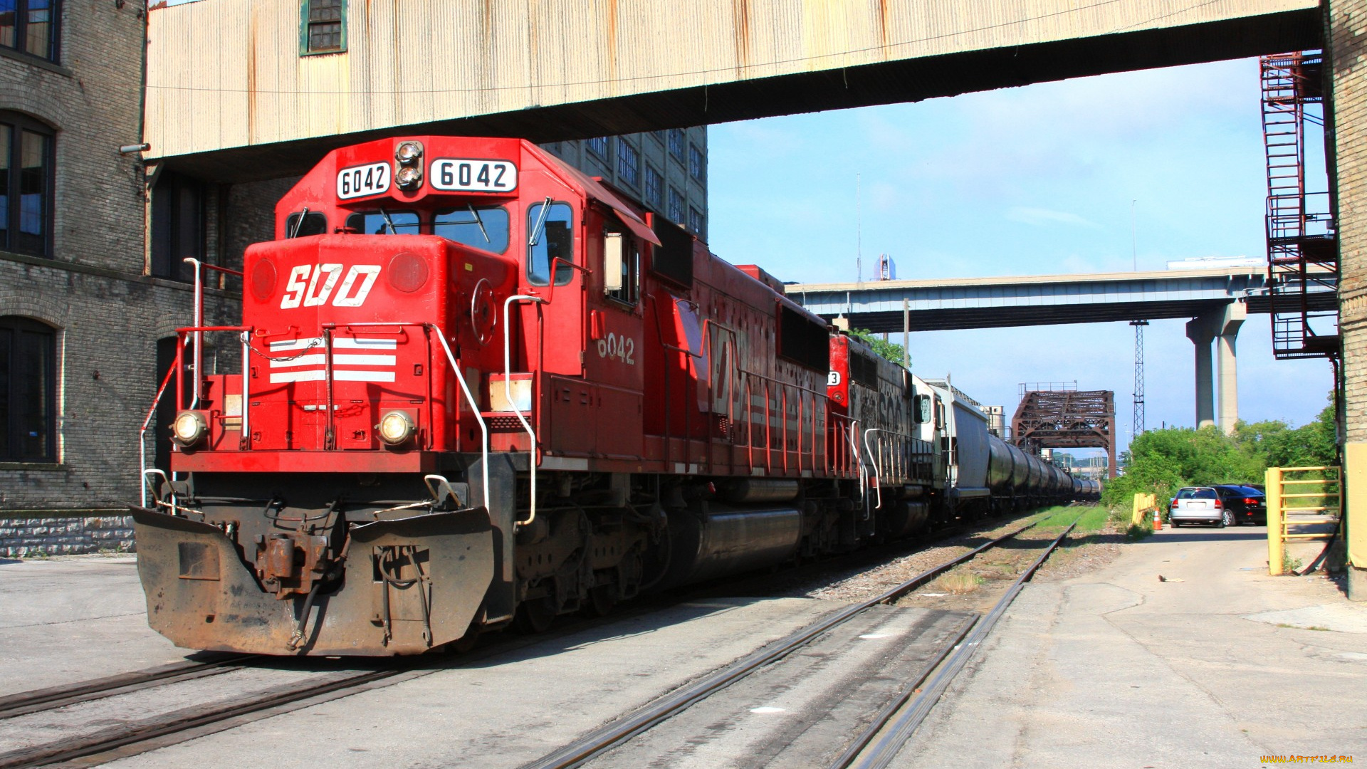 техника, поезда, дорога, рельсы, железная, локомотив, состав