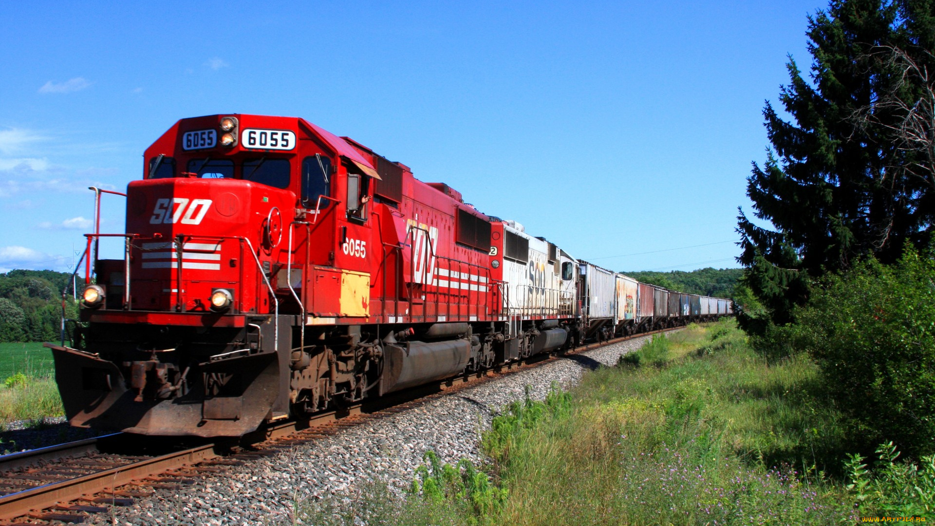 техника, поезда, рельсы, дорога, железная, состав, локомотив