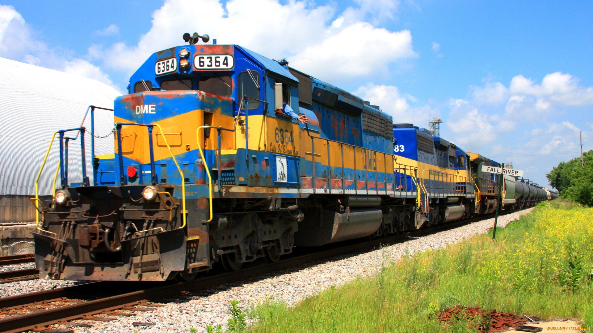 техника, поезда, железная, дорога, рельсы, локомотив, состав