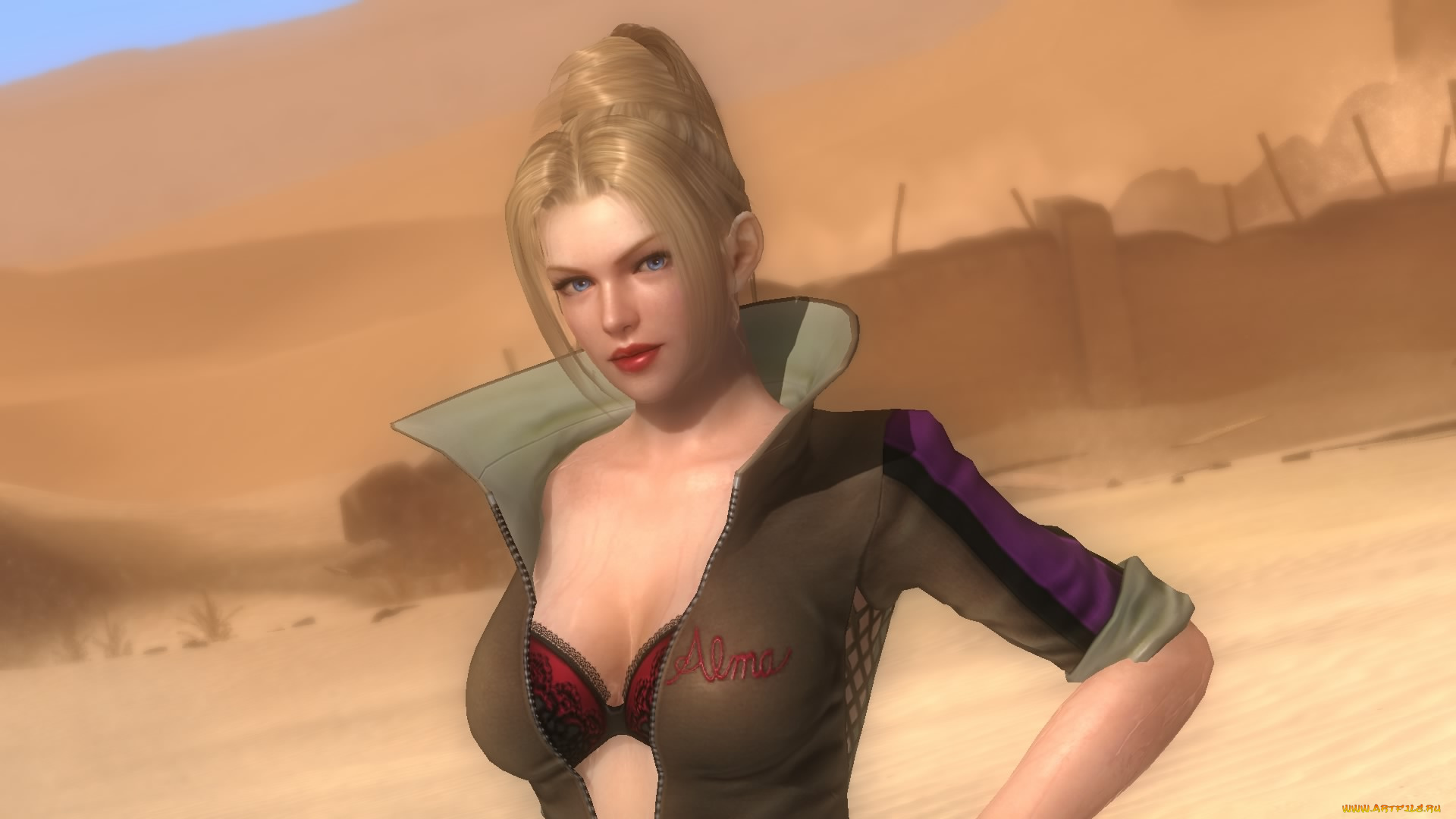 видео, игры, dead, or, alive, 5, фон, взгляд, девушка