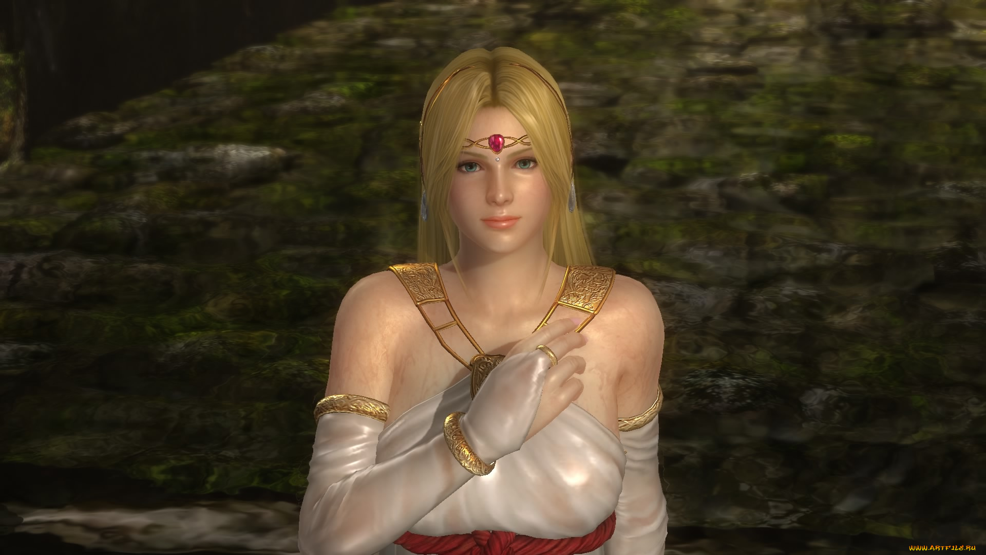 видео, игры, dead, or, alive, 5, фон, взгляд, девушка