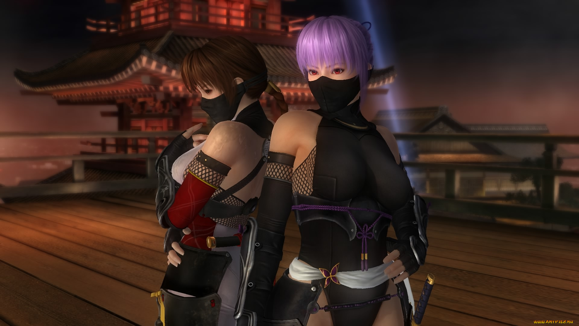 видео, игры, dead, or, alive, 5, фон, взгляд, девушки