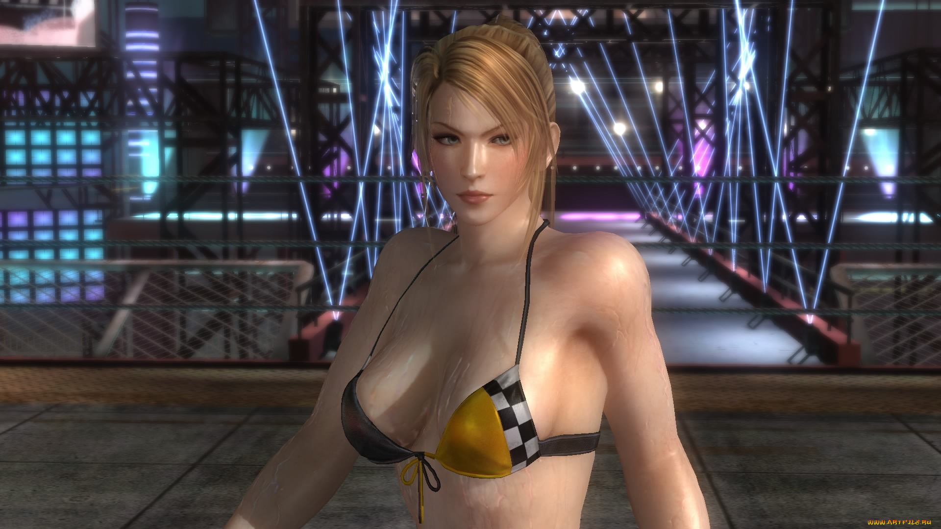 видео, игры, dead, or, alive, 5, фон, взгляд, девушка