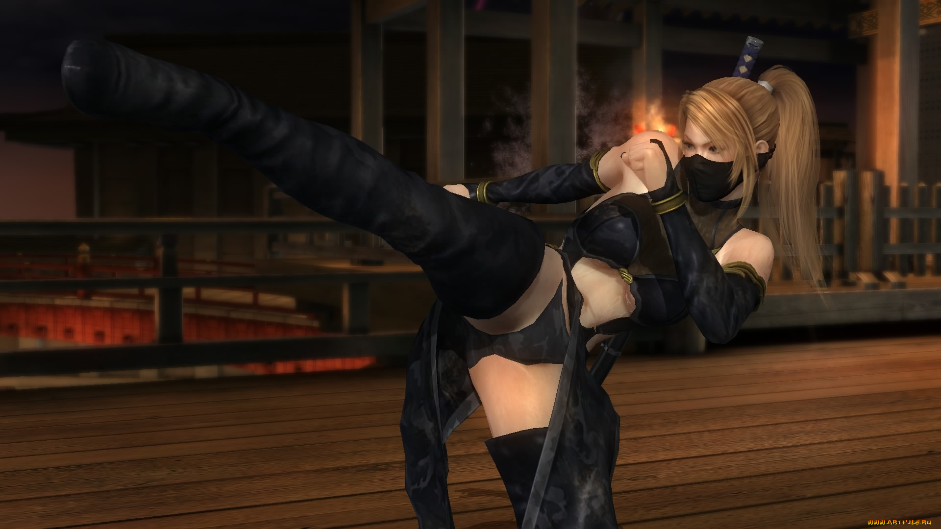 видео, игры, dead, or, alive, 5, поза, фон, взгляд, девушка